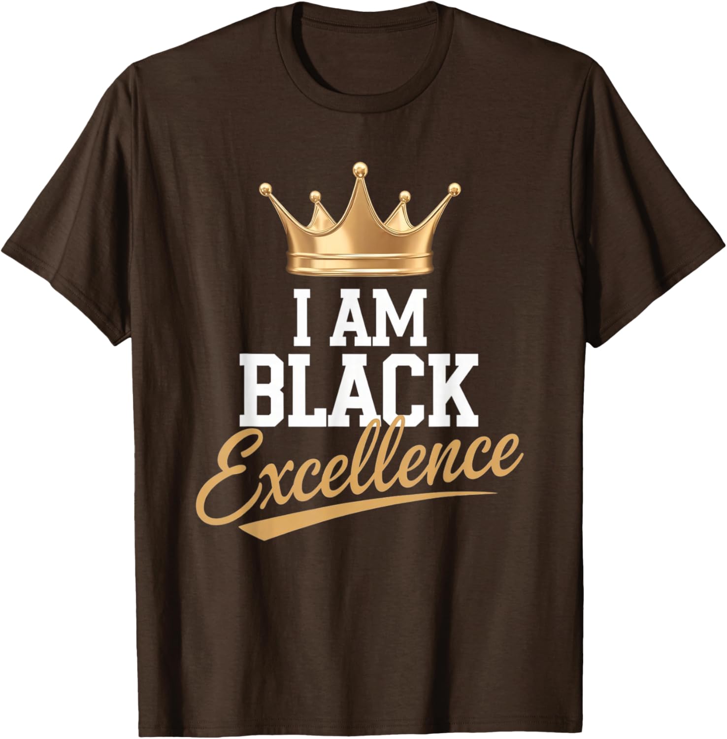 I AM BLACK EXCELLENCE Motivational Afro History T-Shirt for All Ages - 2