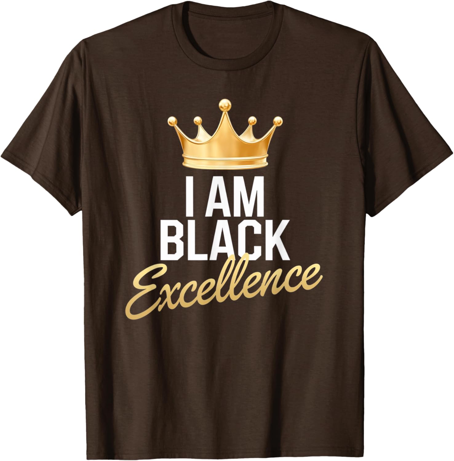 I AM BLACK EXCELLENCE Afro Motivation T-Shirt for Black History Month - 7