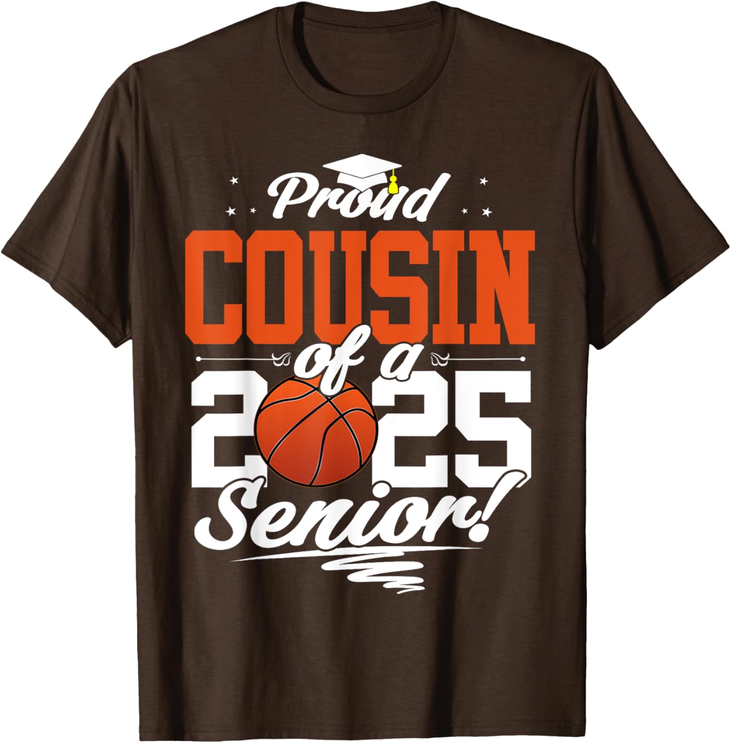 Proud Cousin of a 2025 Senior Graduate Basketball T-Shirt for Fans - 9