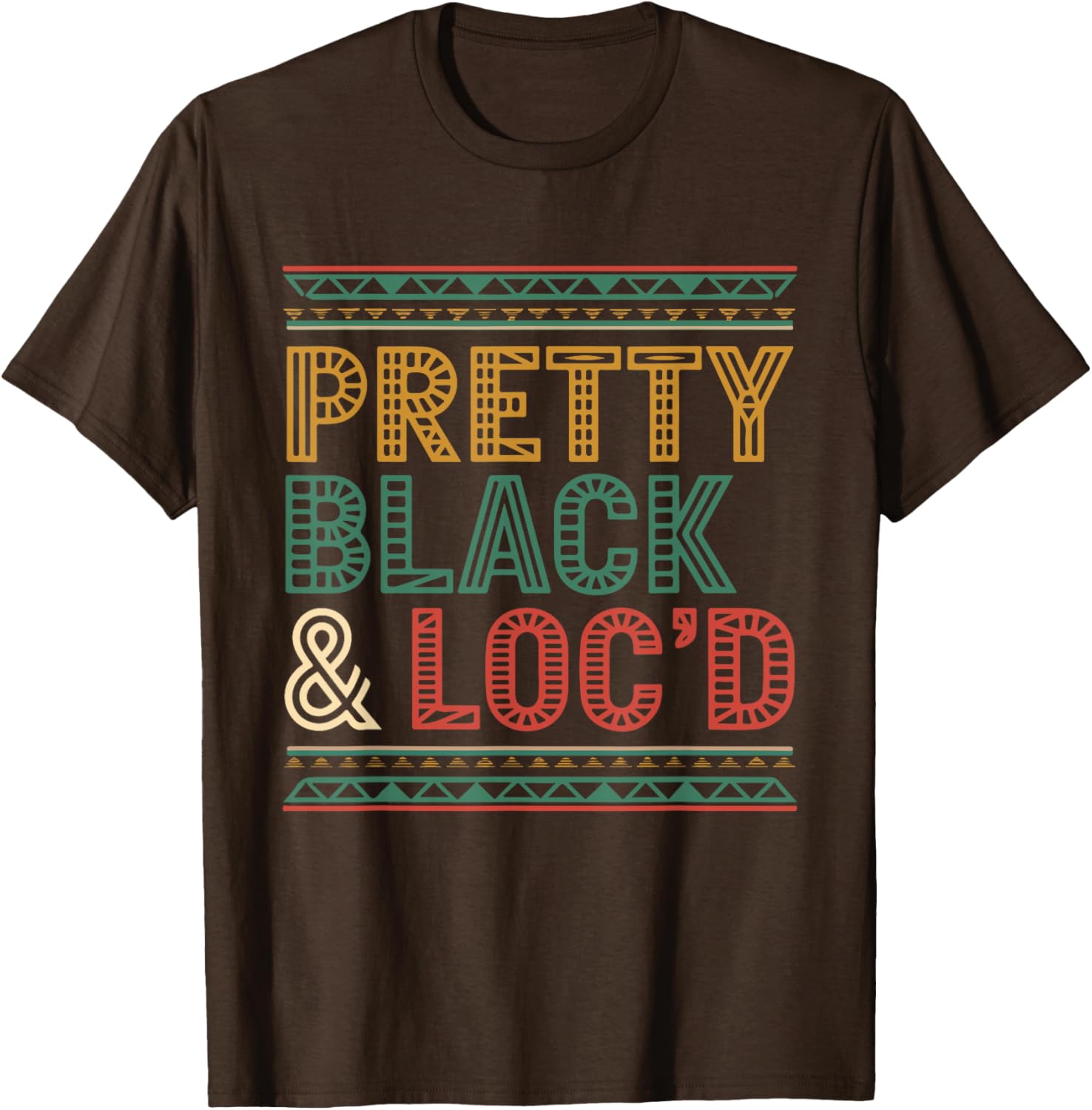 Pretty Black Loc'd Afro Dreadlocks T-Shirt for Melanin Queens - 10