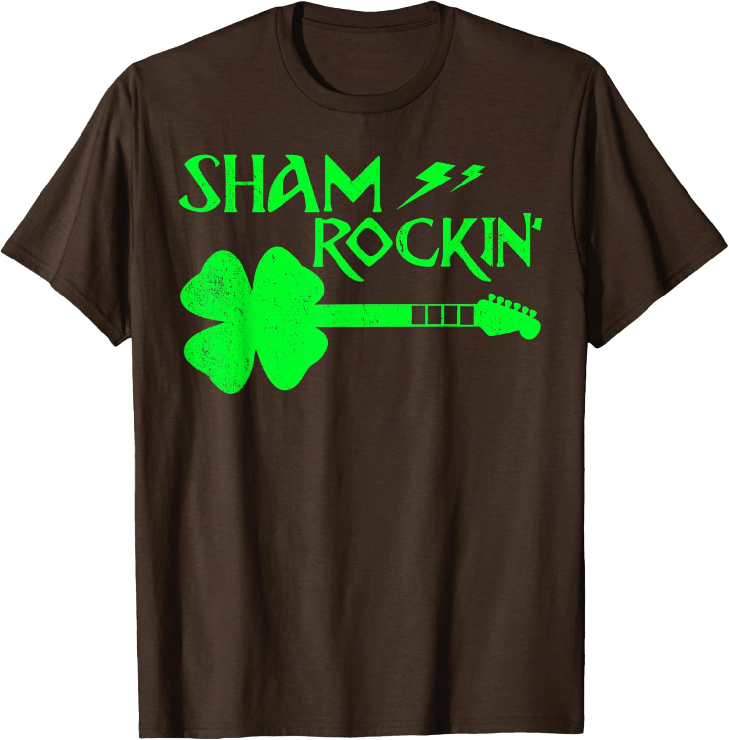 Sham Rockin’ Shamrock Guitar T-Shirt for St. Patrick's Day Celebrations - 4