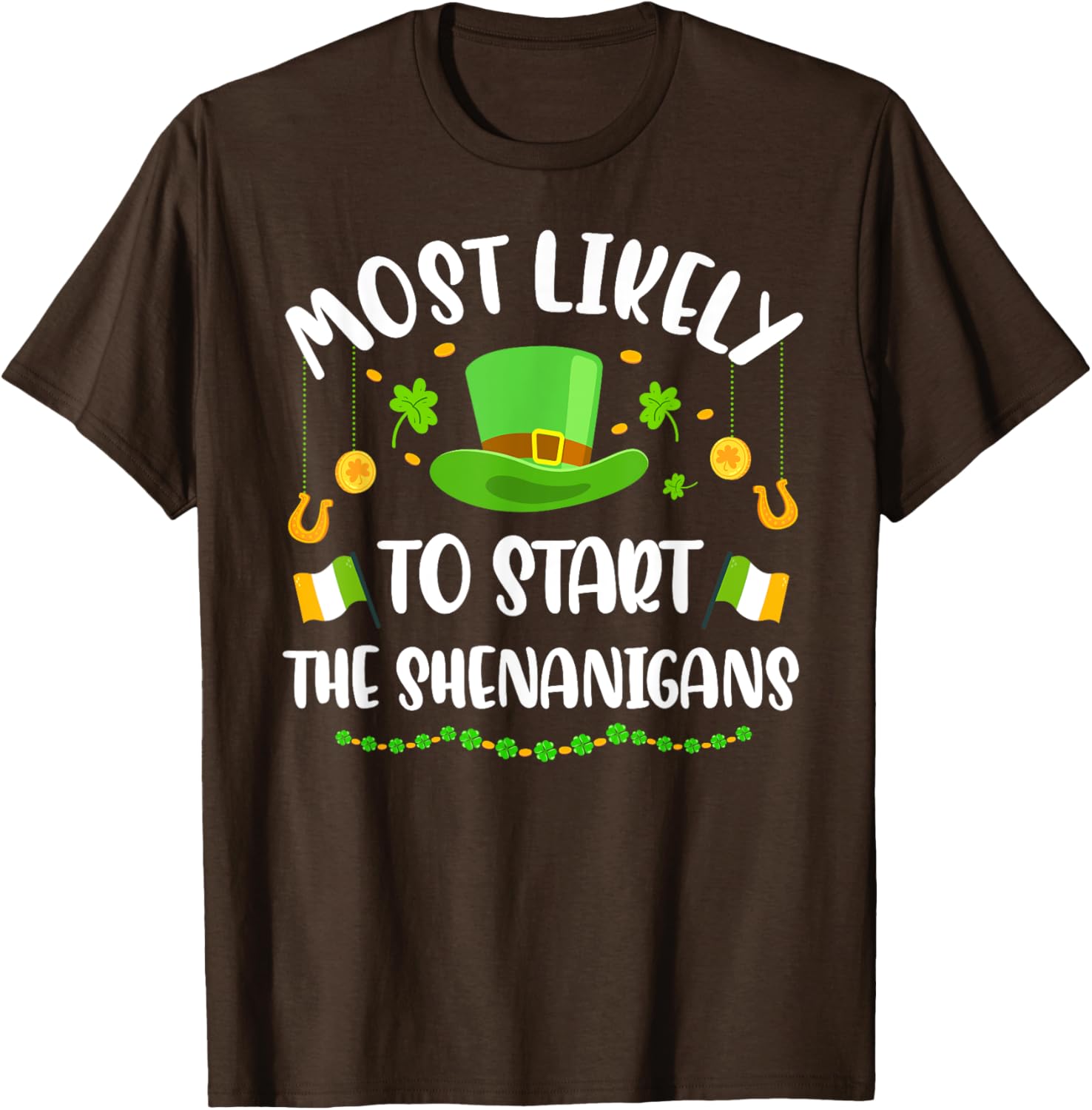 St Patricks Day Shamrock Shenanigan T-Shirt for Fun Celebrations - 5