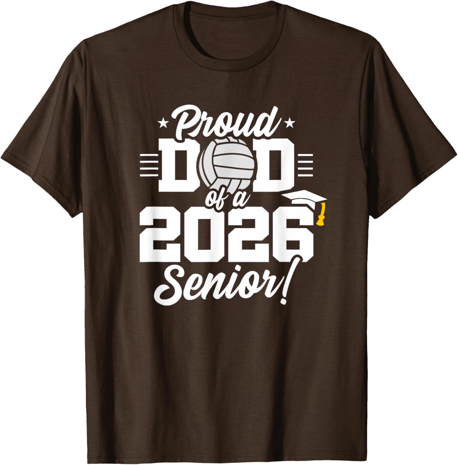 Class of 2026 Volleyball Dad Senior Year T-Shirt for Proud Parents - 4