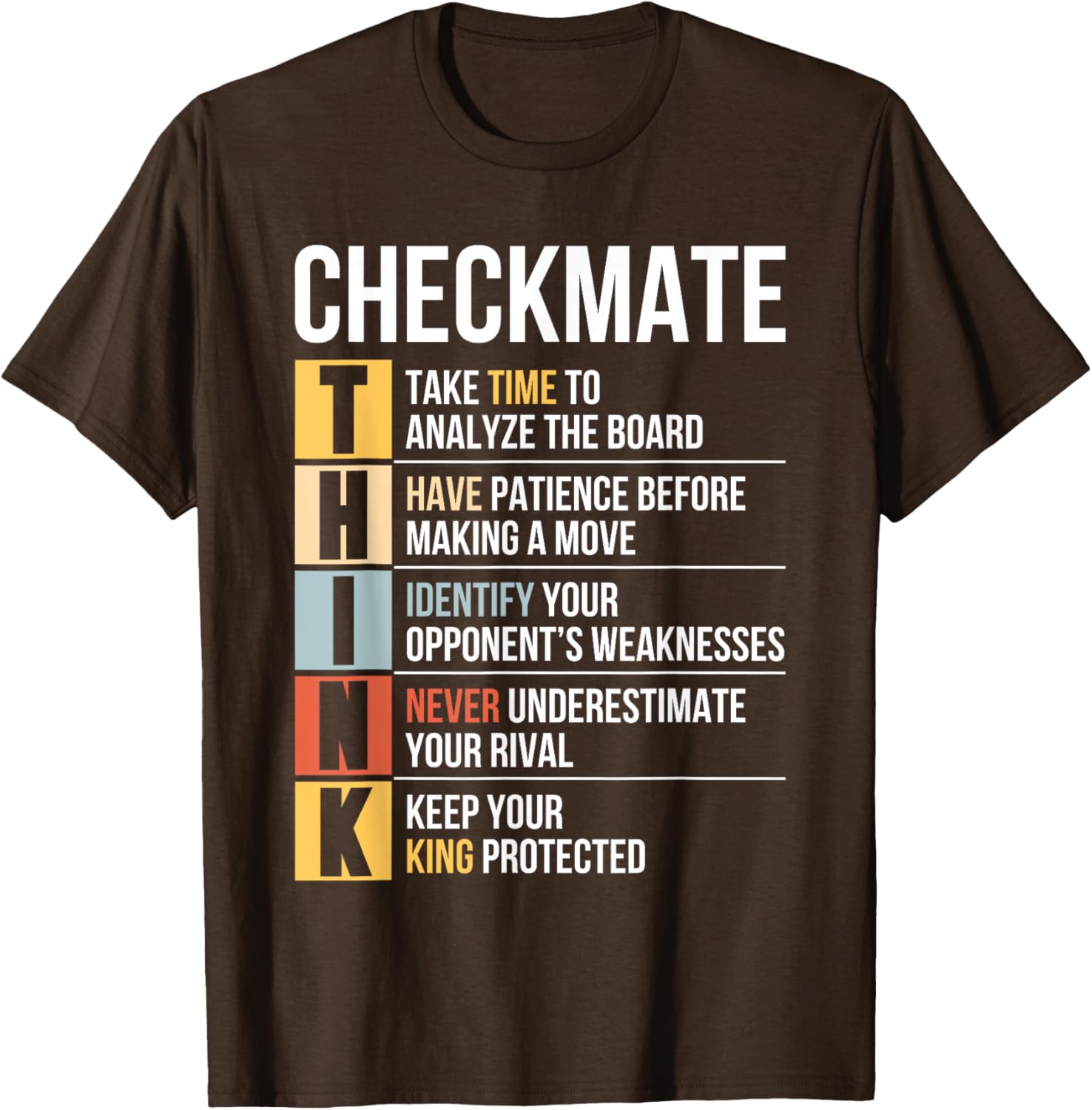 Funny Chess Player Checkmate Strategy Quote T-Shirt for Game Lovers - 15
