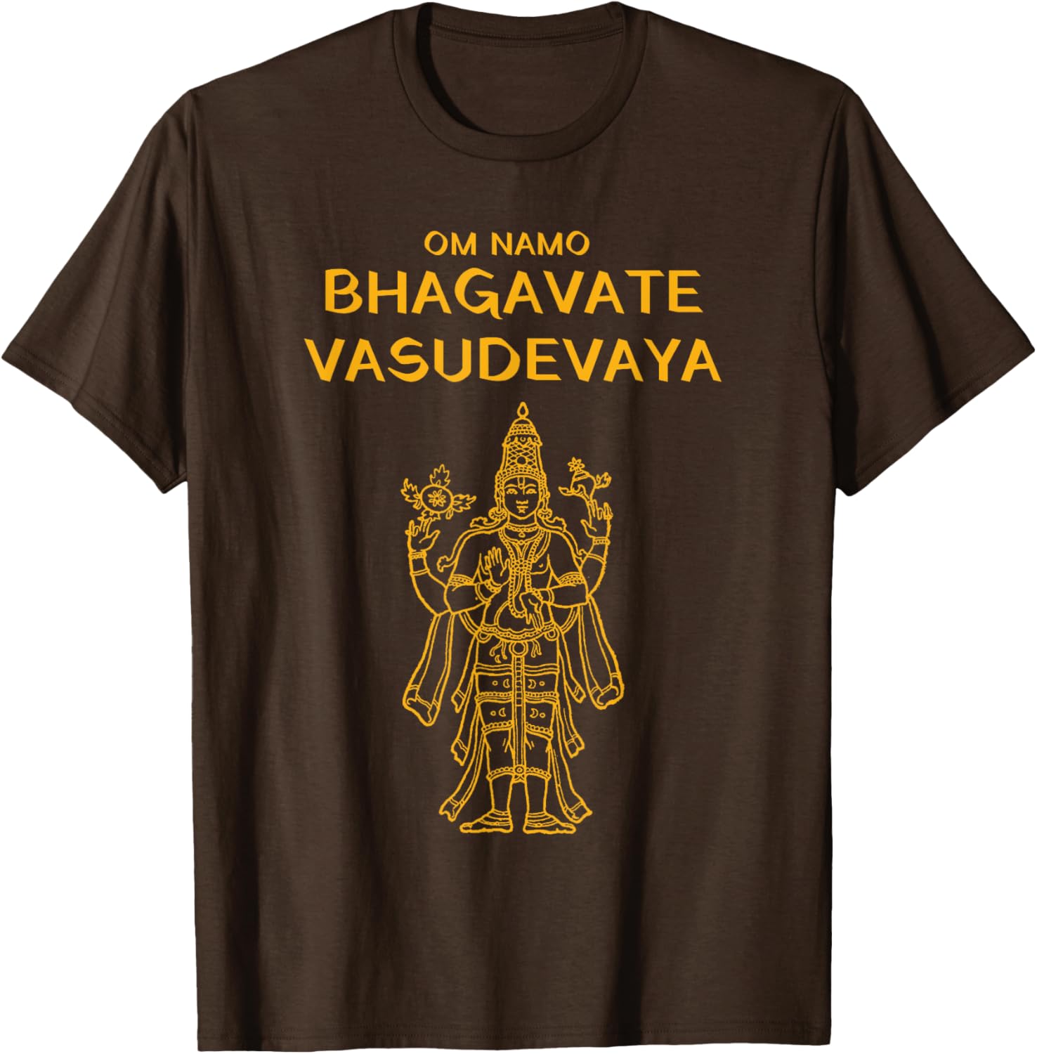 Vishnu Narayana Om Namo Bhagavate Vasudevaya Hindu T-Shirt - 17