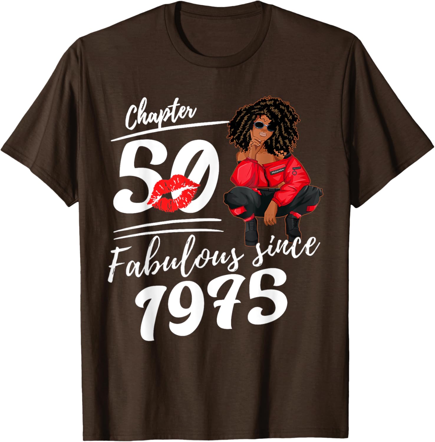 Fabulous Since 1975 50th Birthday Queen T-Shirt for Women - 3