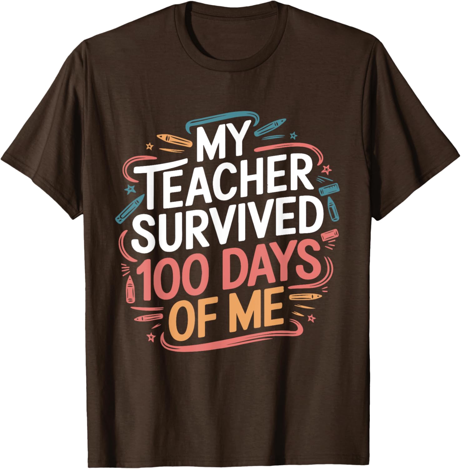 Funny Teacher 100 Days of School T-Shirt Gift for Educators - 28