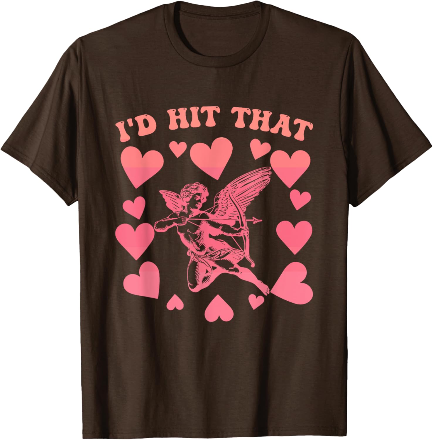 I'd Hit That Cupid Heart Valentine's Day T-Shirt for Fun Love Celebrations - 1