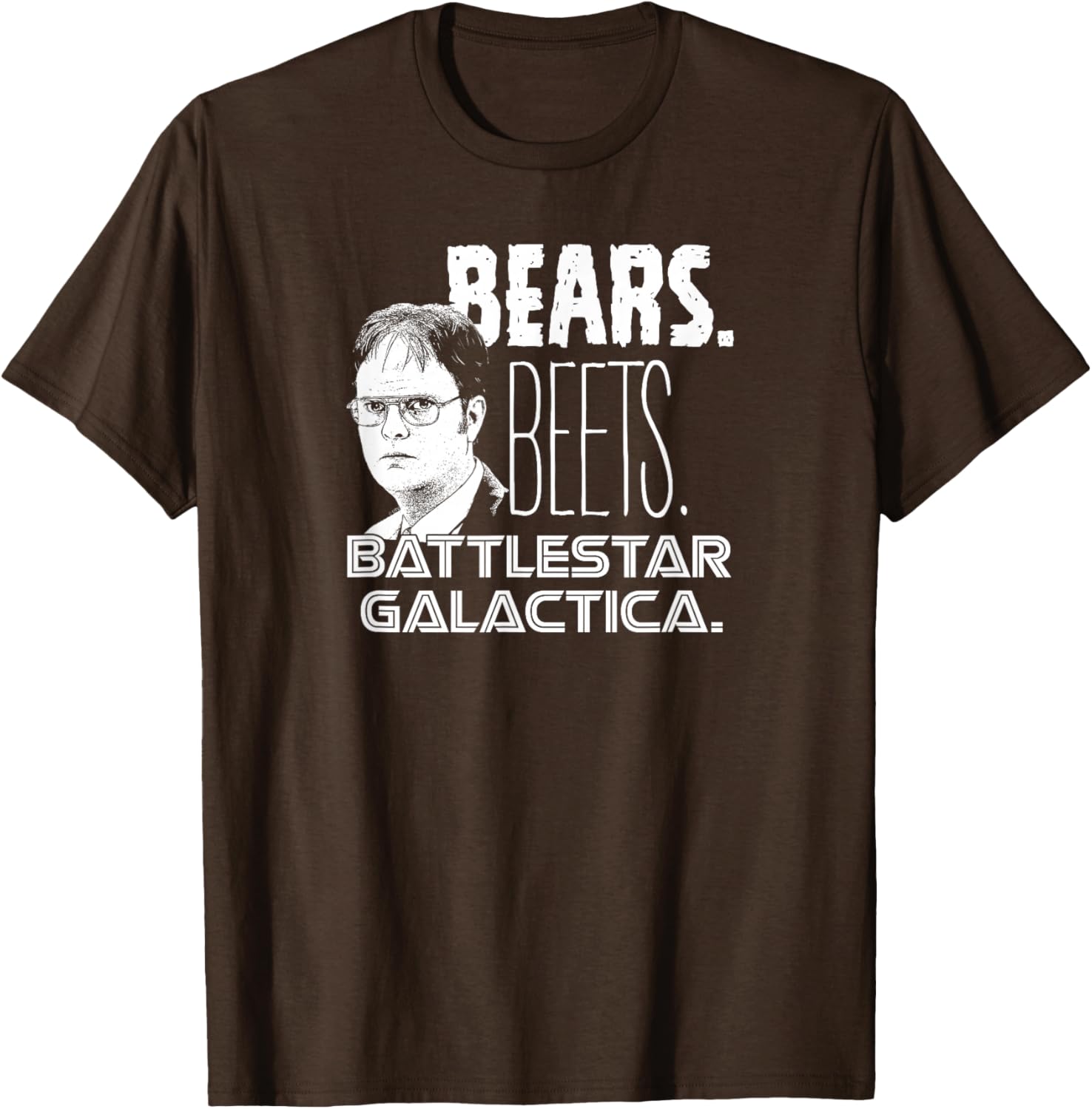 Office Bears Beets Dwight Head T-Shirt for Fun and Casual Wear - 6