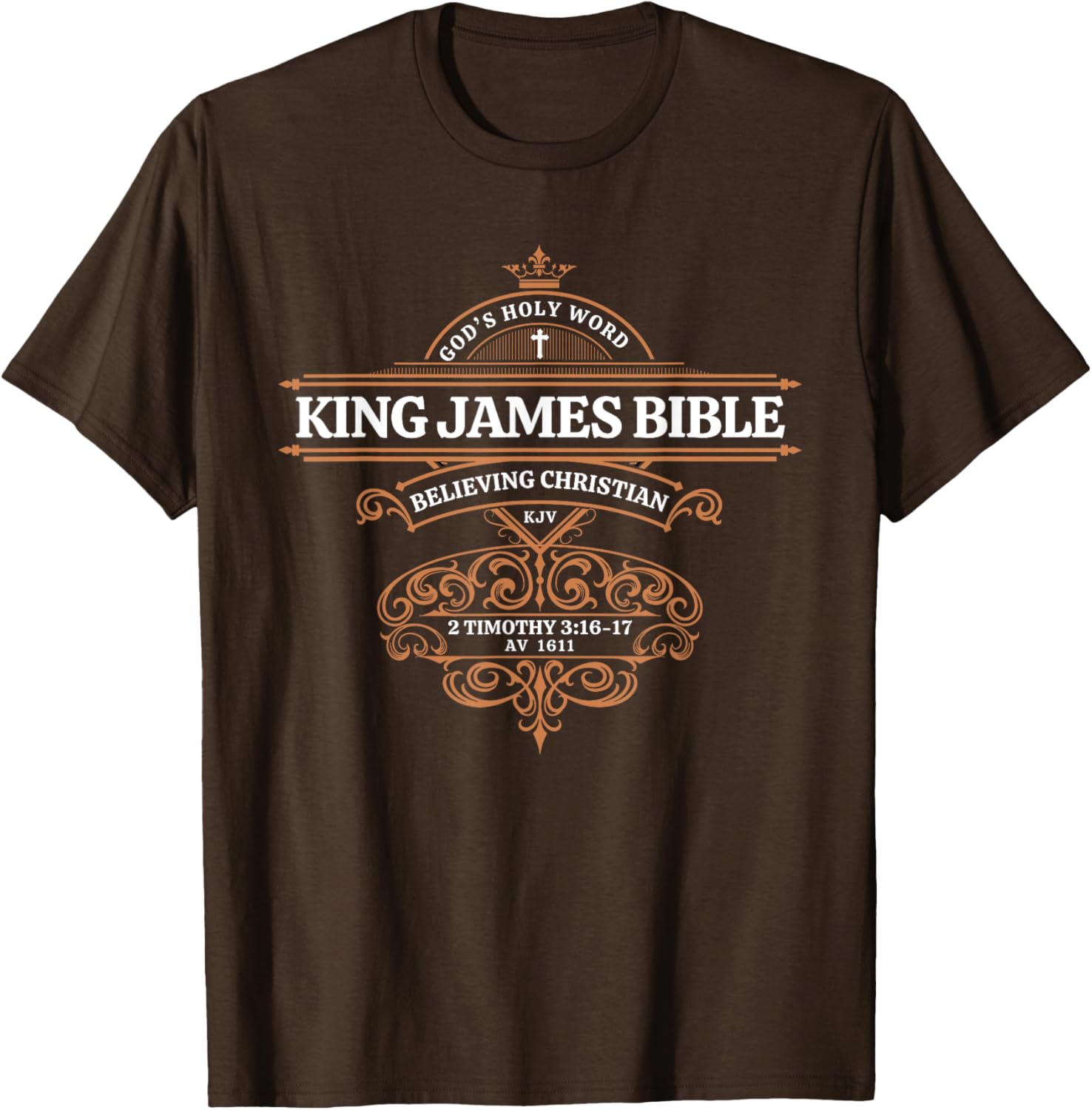 King James Bible 1611 KJV Christian T-Shirt God's Holy Word Apparel - 1