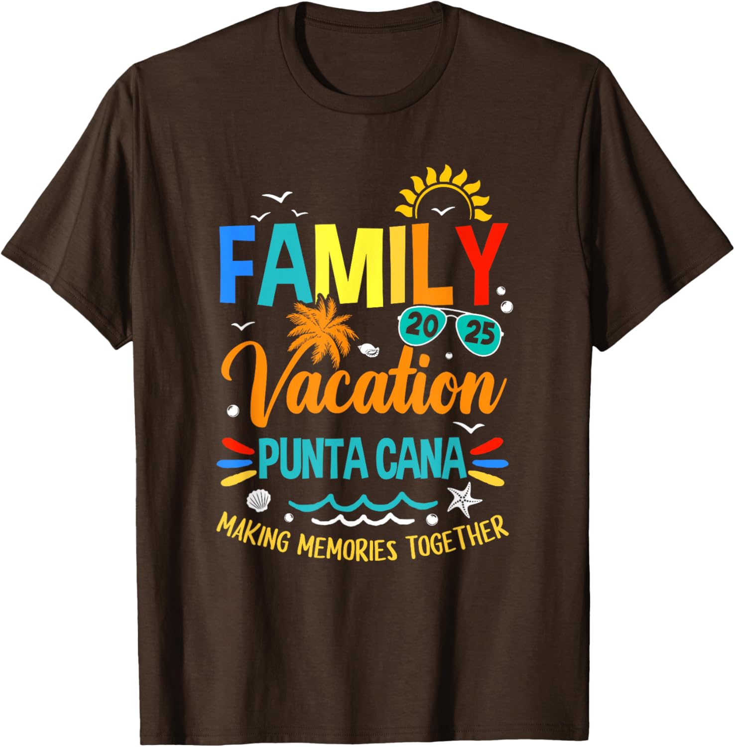 Family Vacation 2025 Punta Cana Making Memories T-Shirt for Everyone - 12