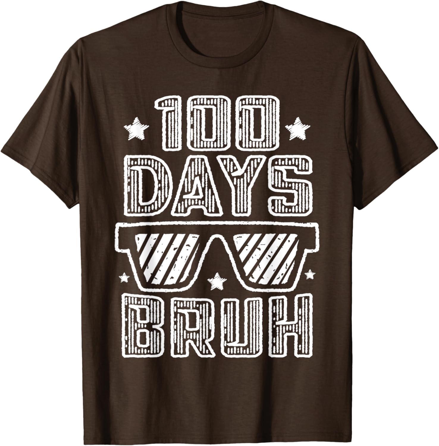 Bruh 100 Days of School Sunglasses T-Shirt for Boys Fun and Stylish - 10