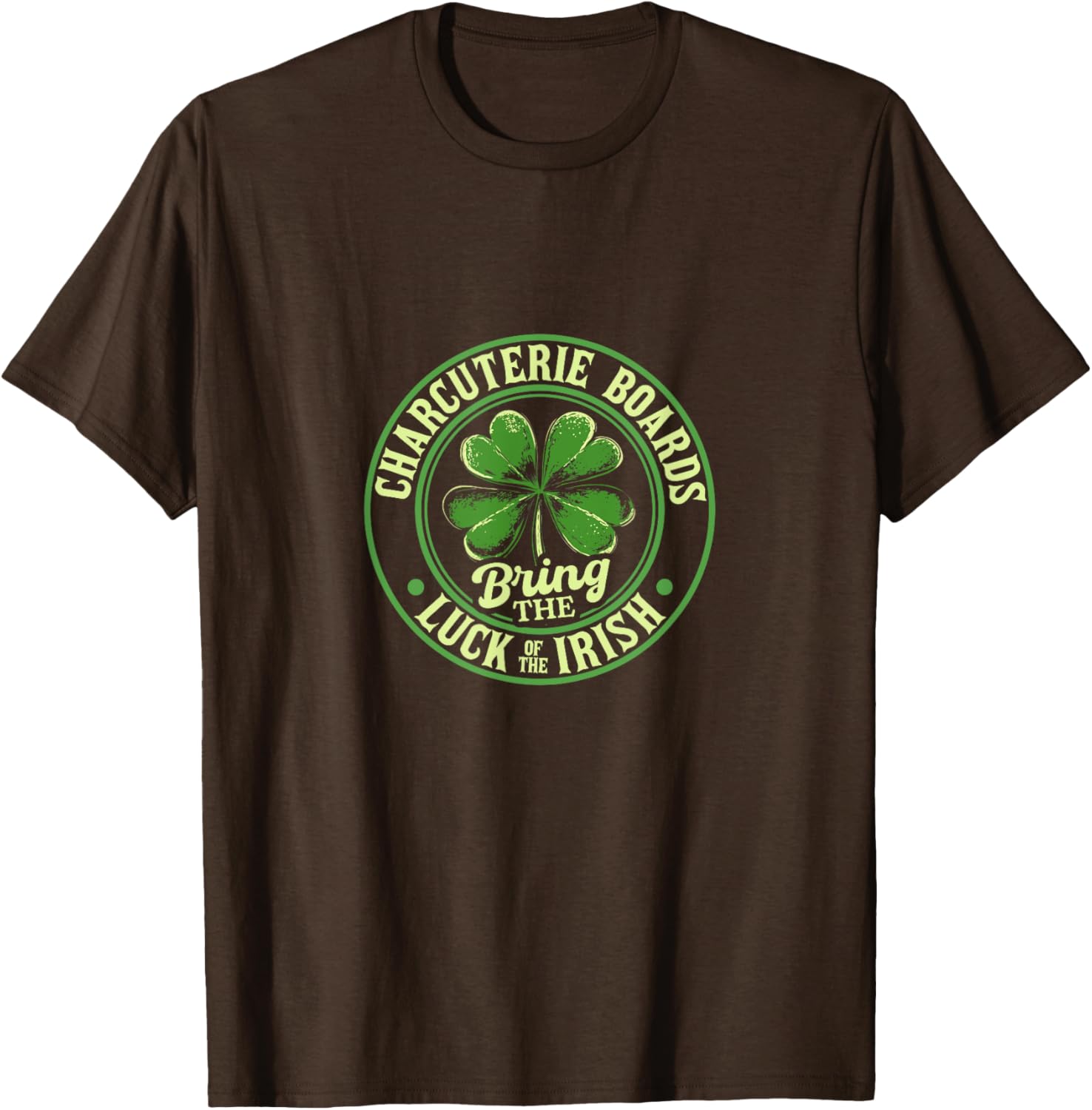 St. Patrick's Day Charcuterie Shamrock T-Shirt for Festive Fun - 4