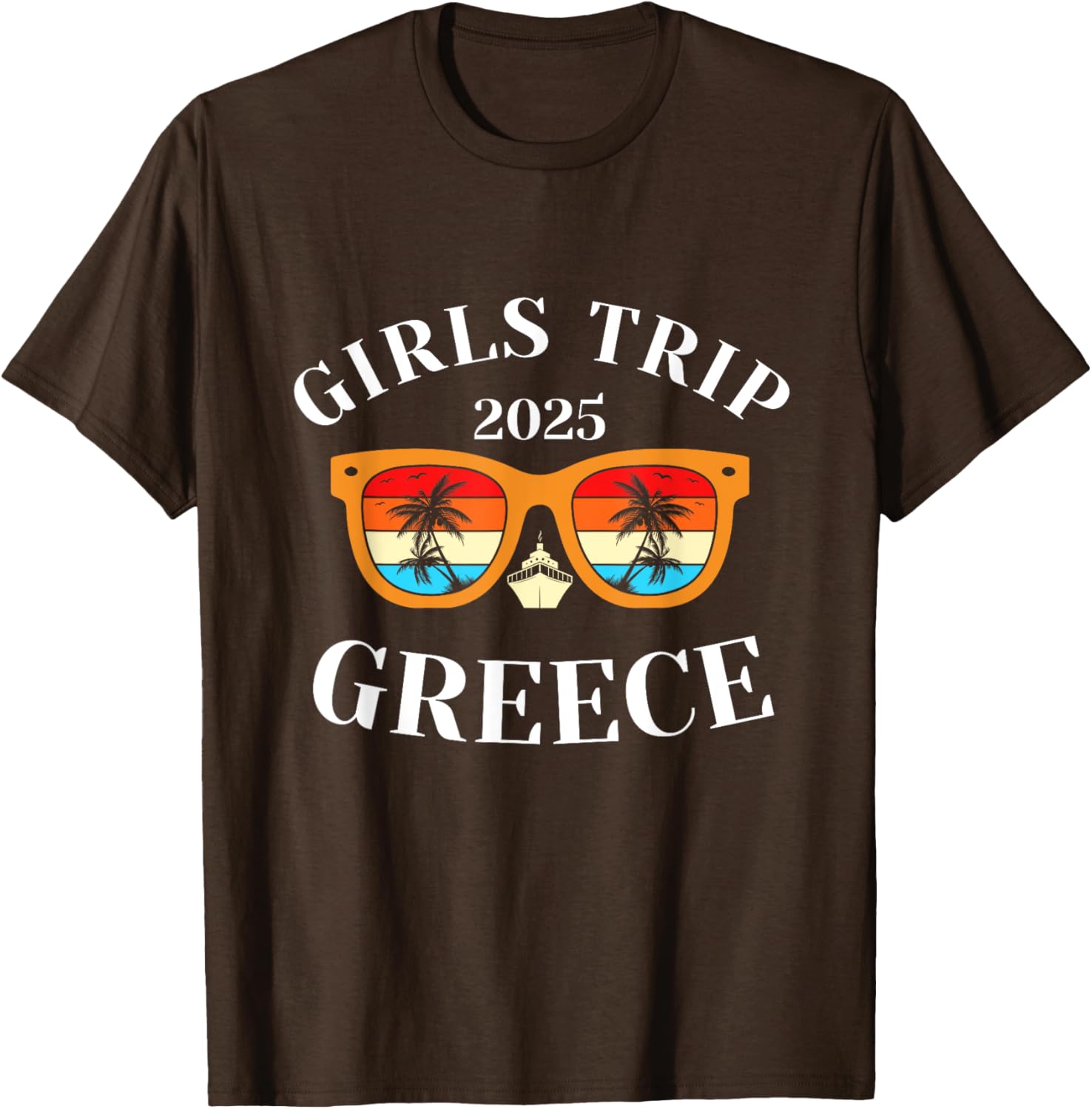 Girls Trip 2025 Greece Vacation T-Shirt for Fun Travel Adventures - 6