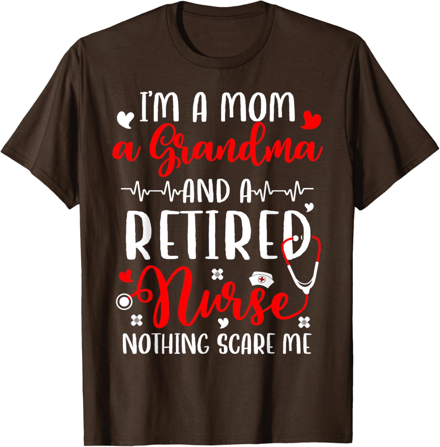 I'm A Mom And Grandma Retired Nurse T-Shirt for Proud Nurses - 22