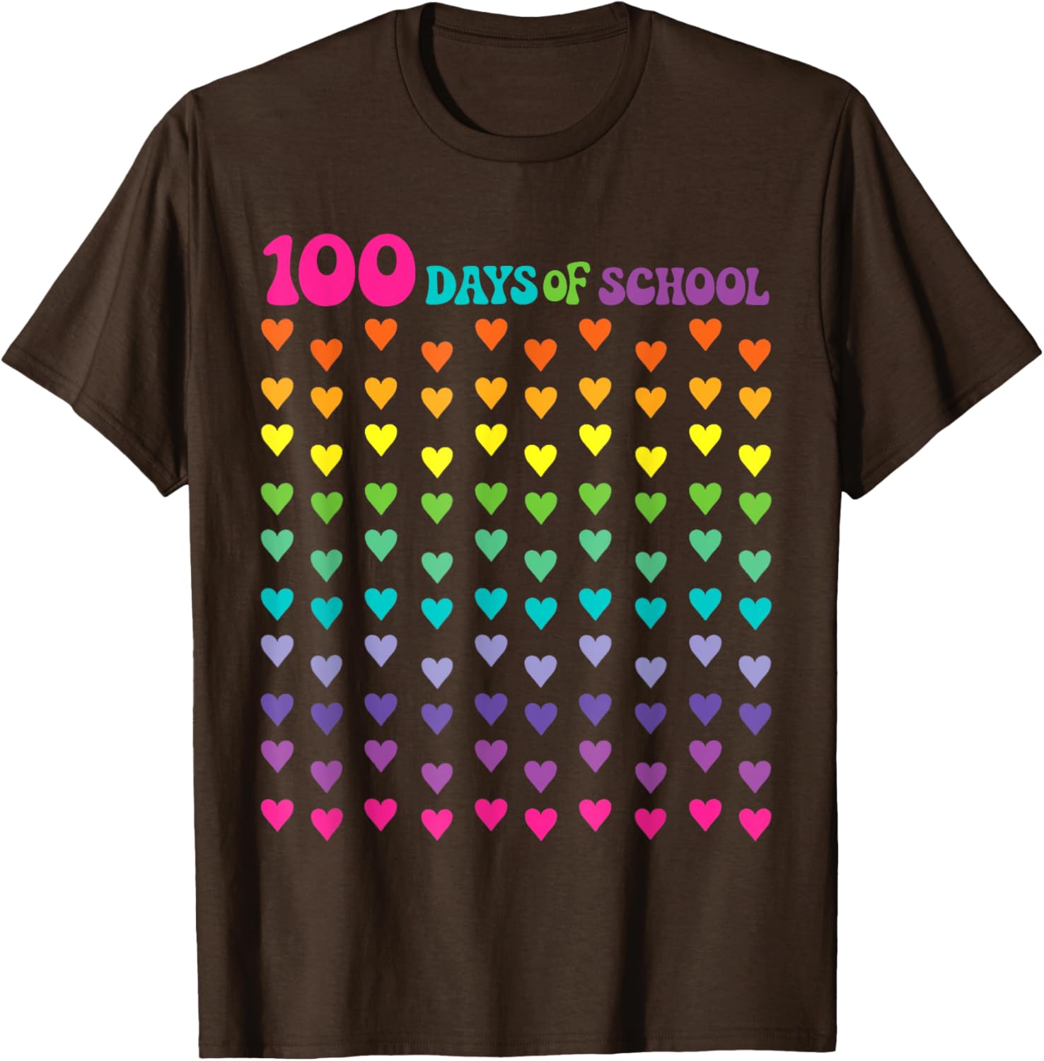 100th Day of School T-Shirt for Kids - Fun Math Numbers Design - 12