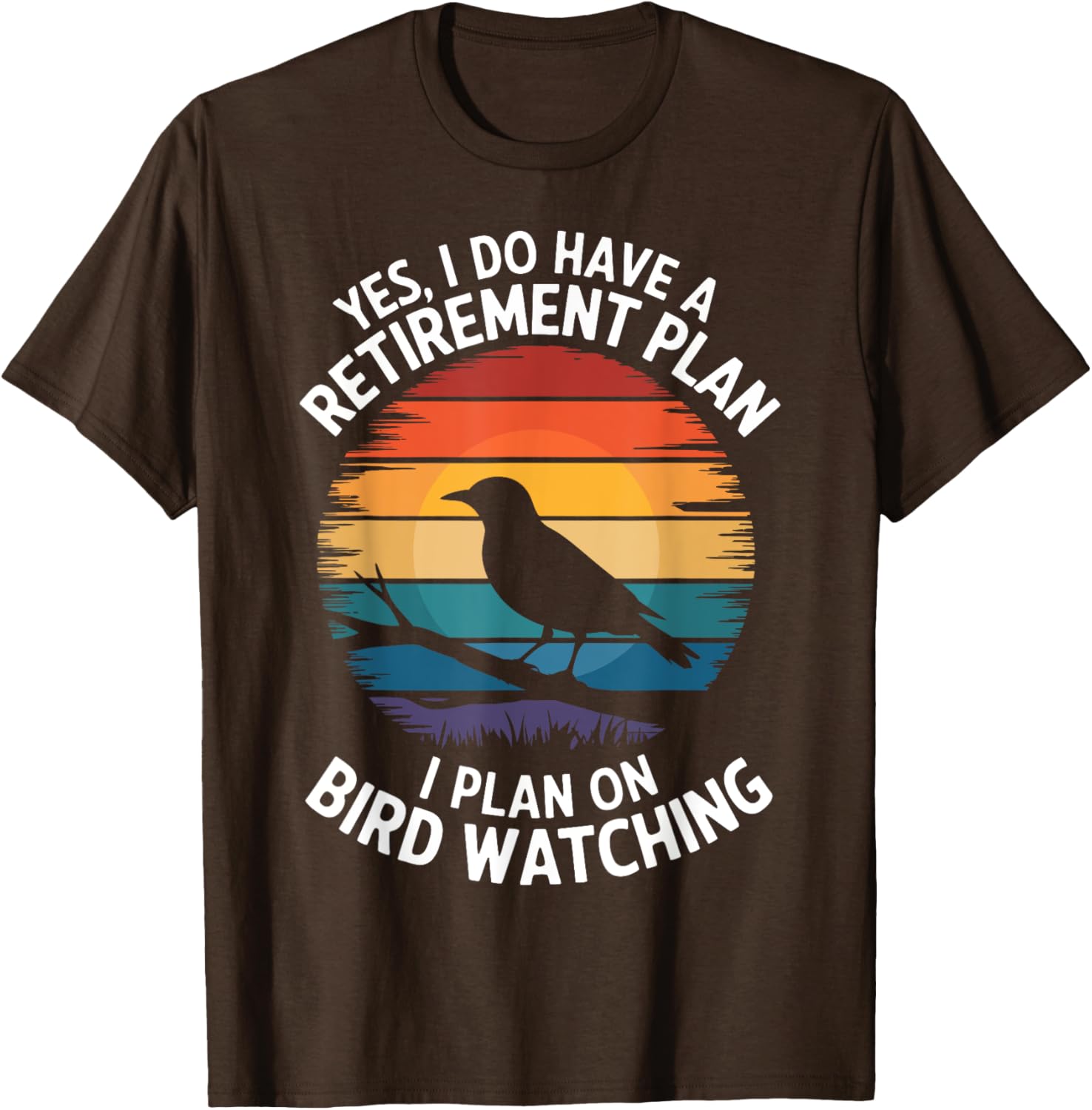 Retro Bird Lover T-Shirt for Bird Watching and Retirement Fun - 17