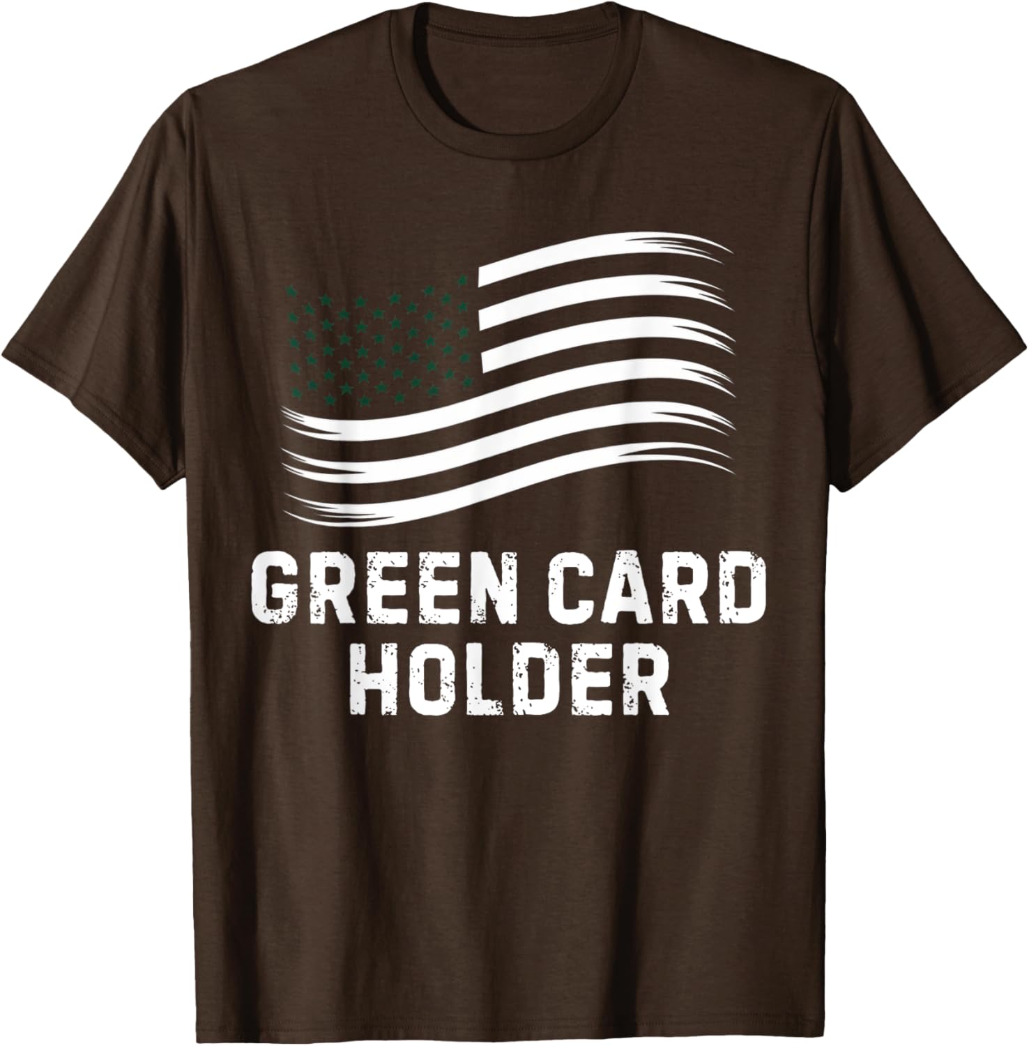 Motivational Green Card Holder T-Shirt for USA Celebration for All - 13
