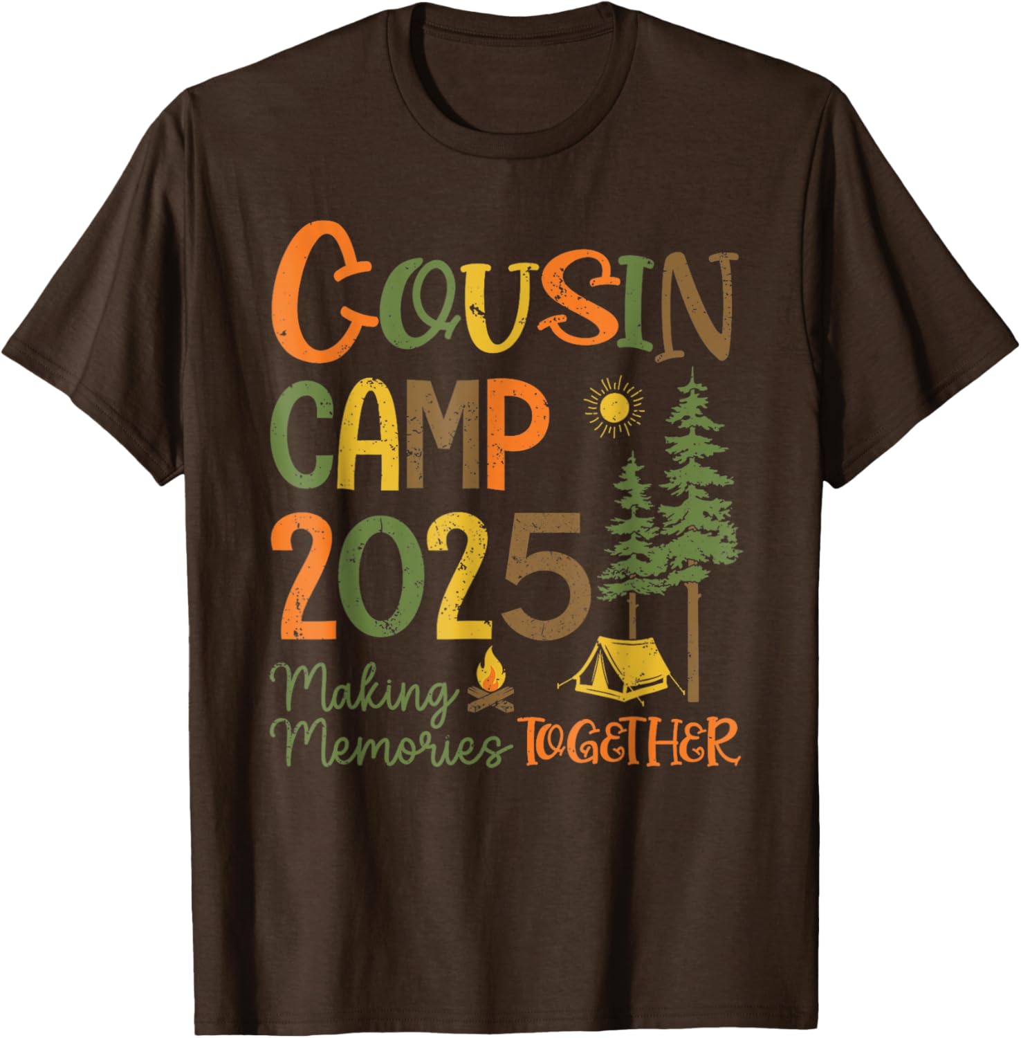 Cousin Camp 2025 Matching T-Shirts for Family Fun and Memories - 17