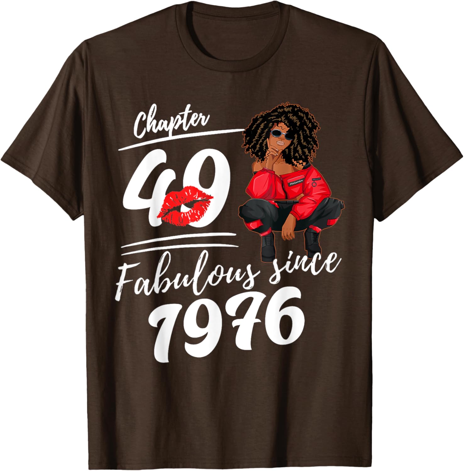 Fabulous Since 1976 49th Birthday Queen T-Shirt for Women Celebrations - 6