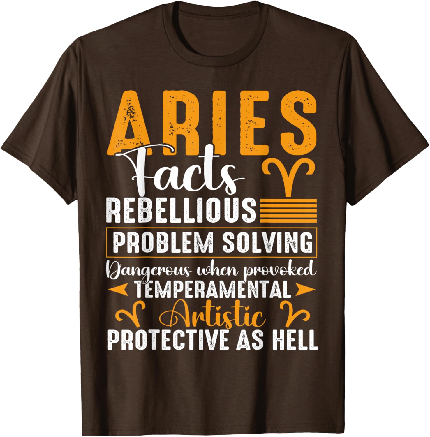 Aries Zodiac Facts T-Shirt for March April Birthdays - Fun Astrology Style - 10