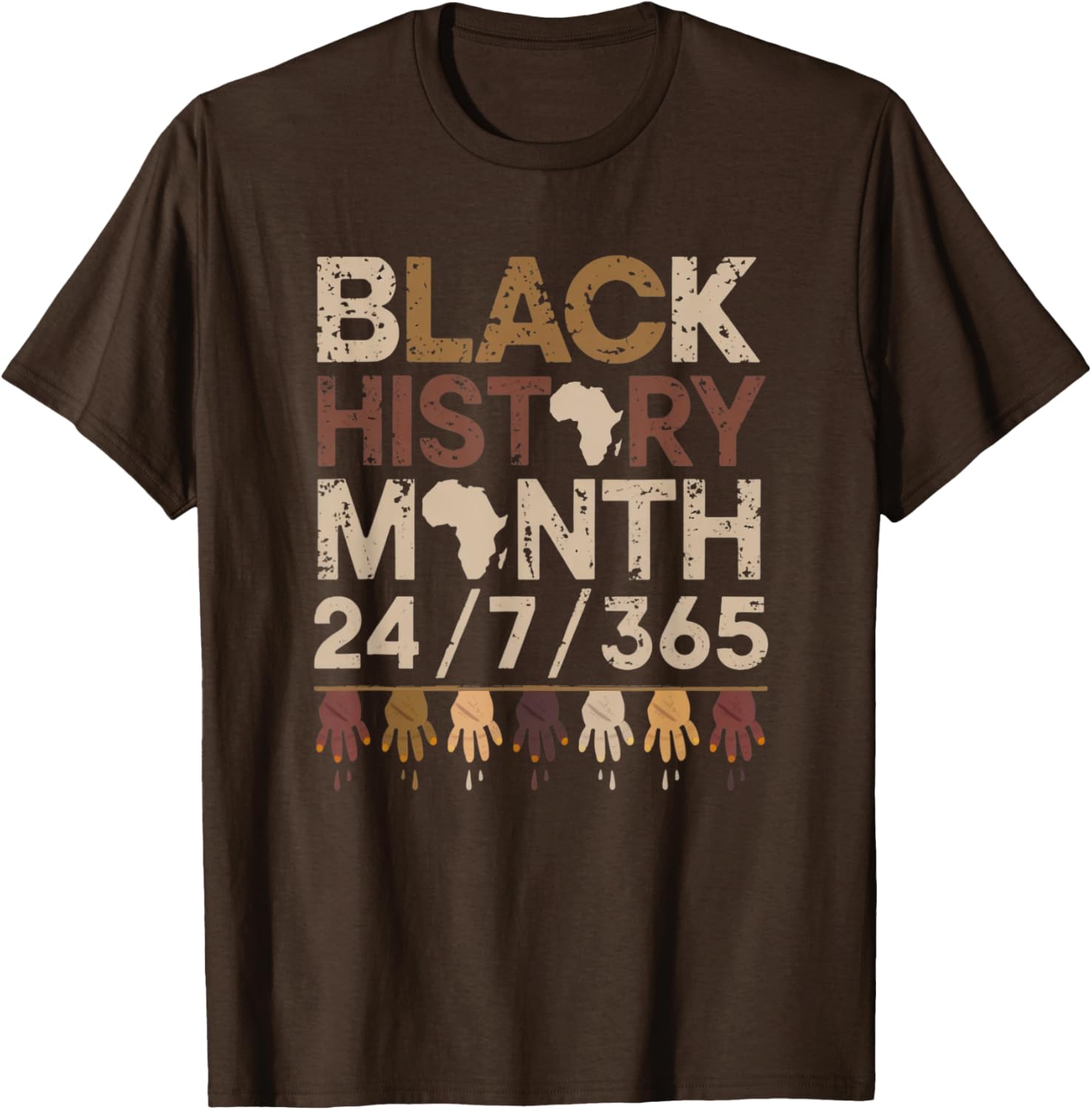 Black History Every Day Afro Motivation T-Shirt for Proud Wearers - 6