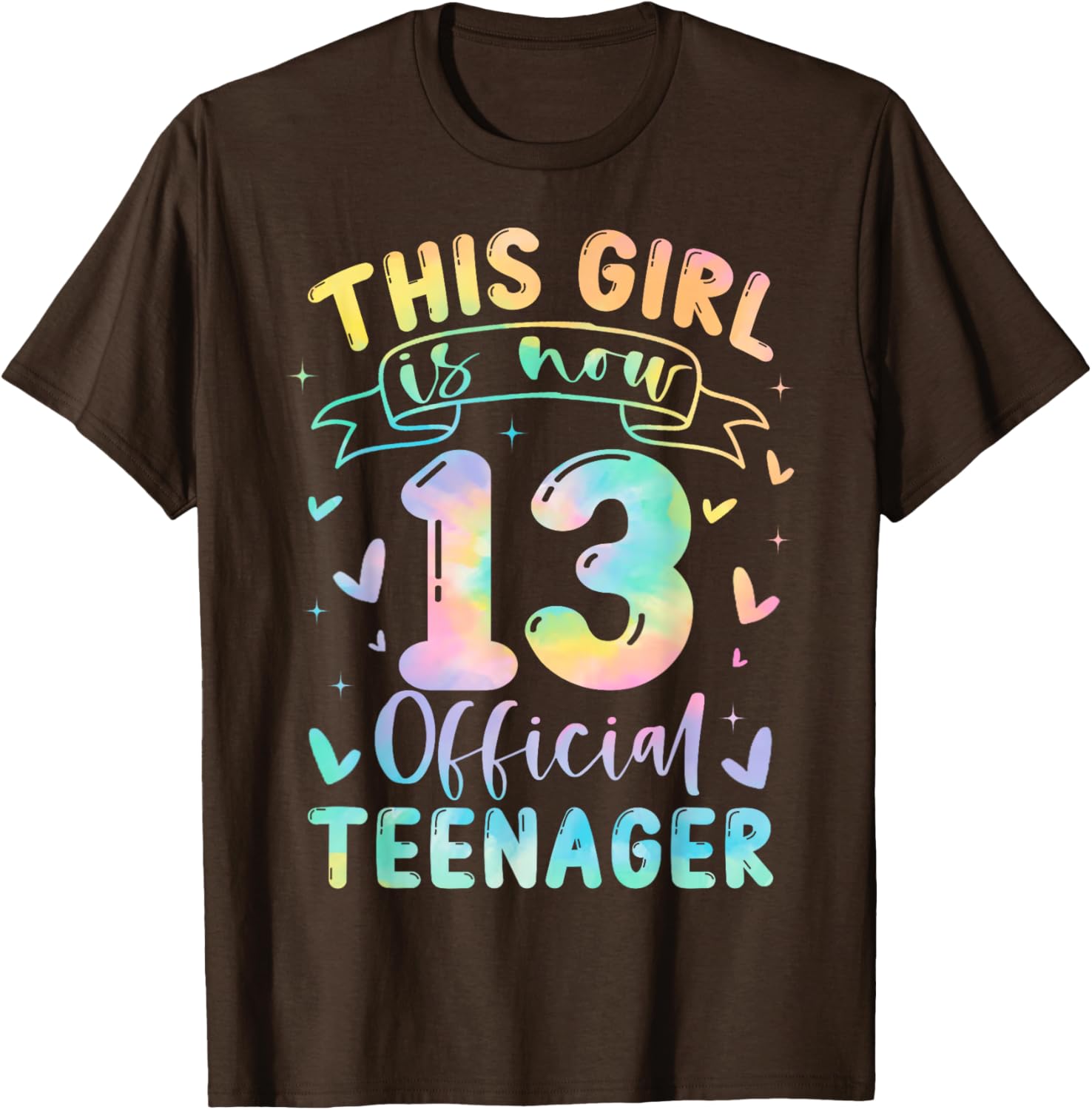 Cute 13th Birthday T-Shirt for Girls Official Teenager Celebration Gift - 9