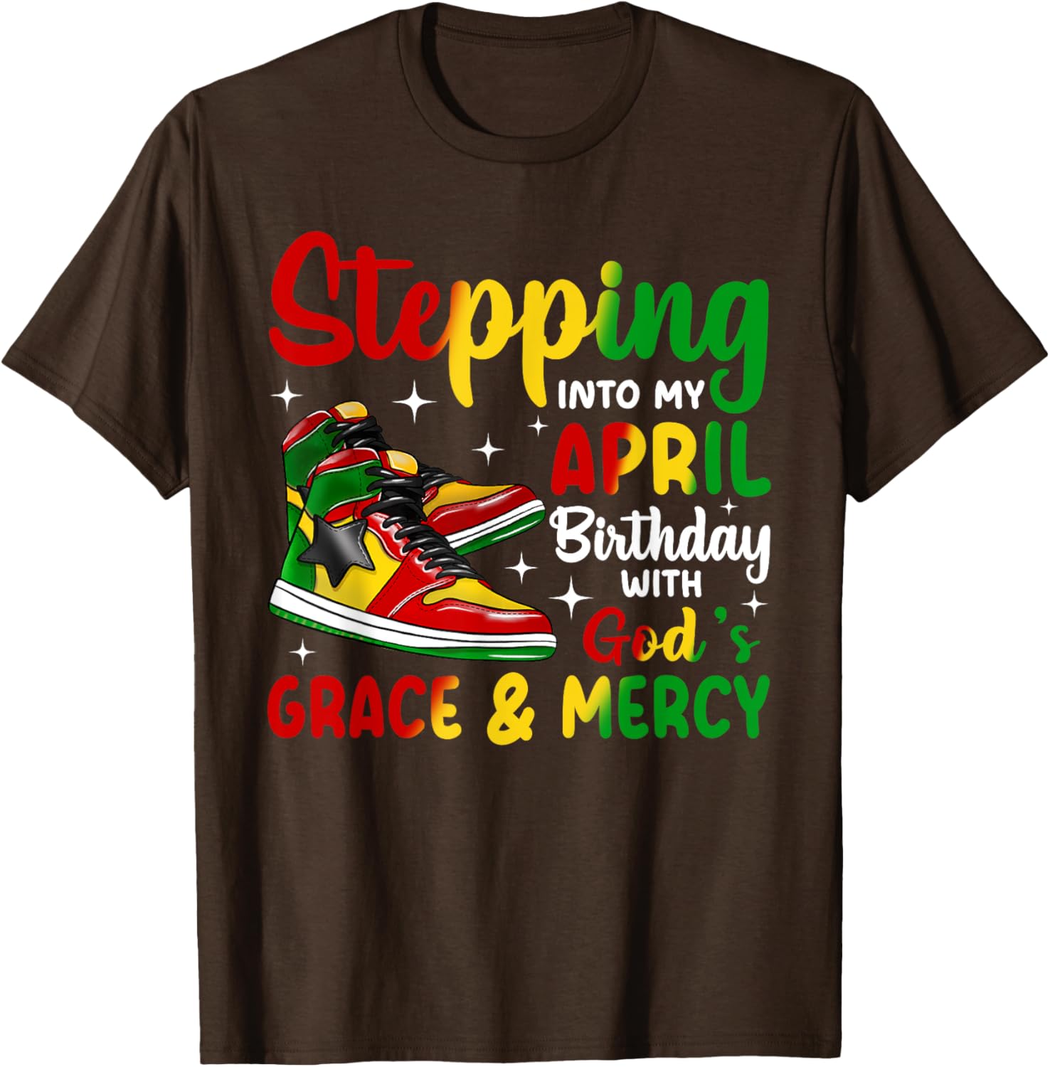 April Birthday T-Shirt for African American Women and Men - Stylish Gift - 4