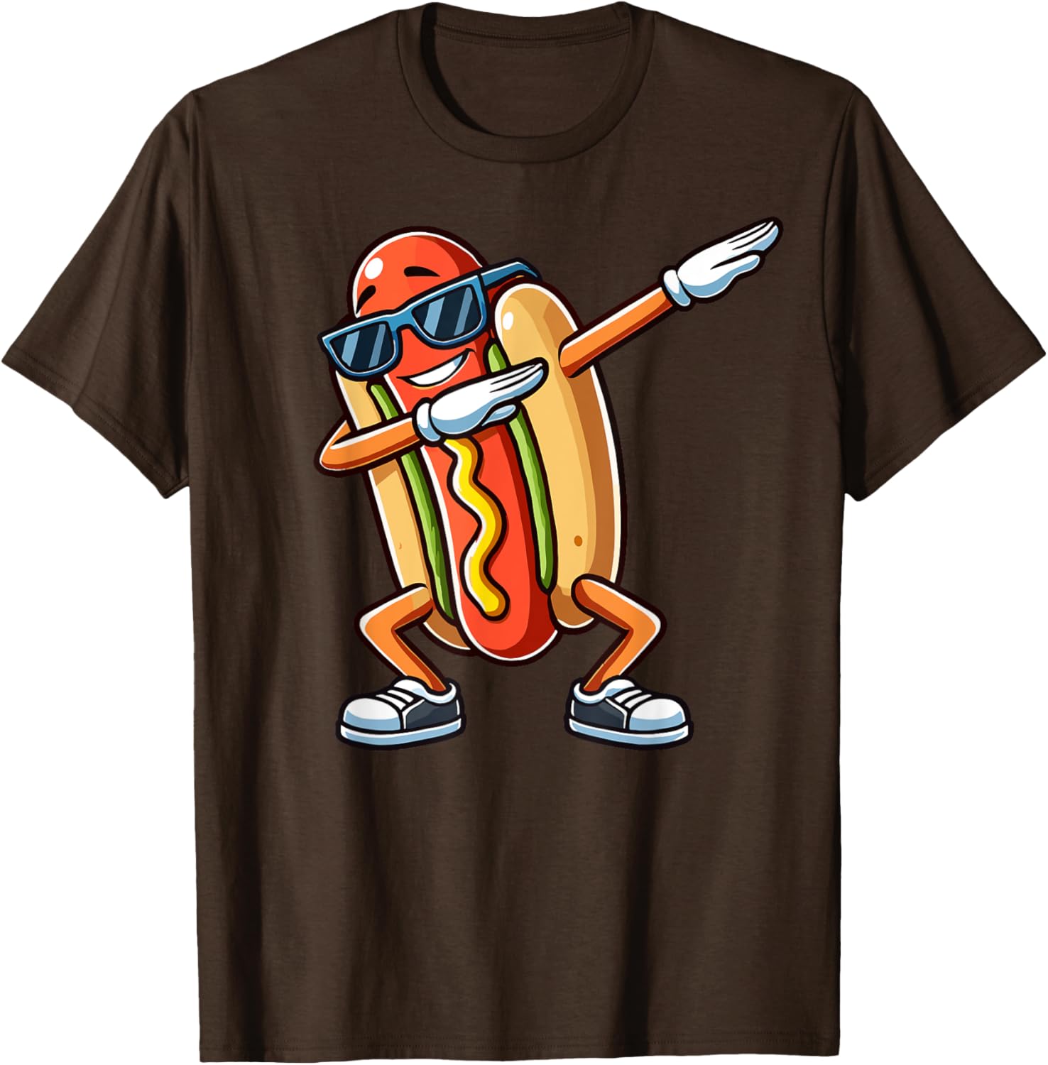 Funny Dabbing Hotdog Sunglasses Kids T-Shirt for Dog and Hotdog Lovers - 17