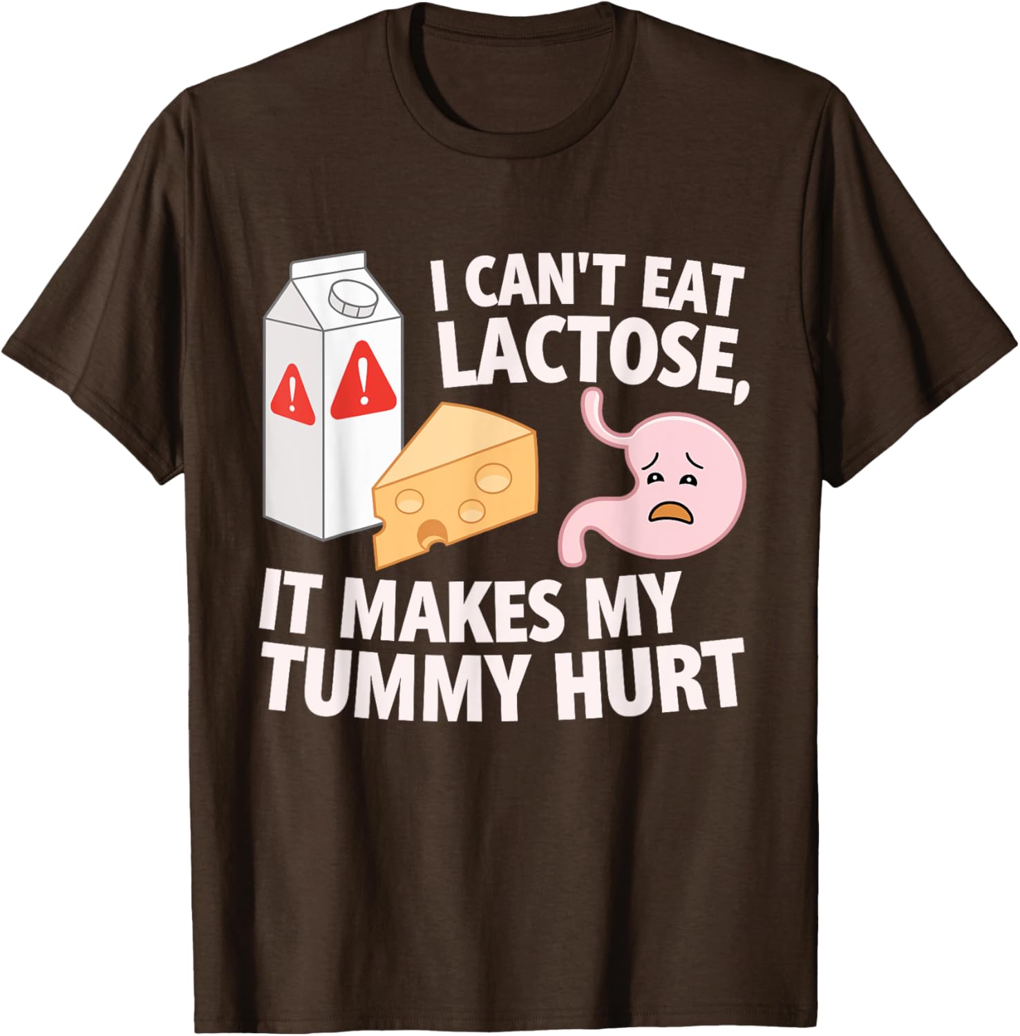 Lactose Intolerance T-Shirt for Boys - Cute Dairy Allergy Design - 7