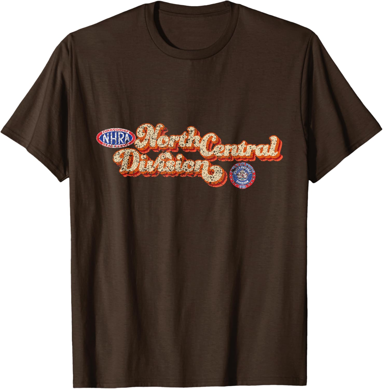 Vintage NHRA North Central Division T-Shirt for Racing Fans - 1