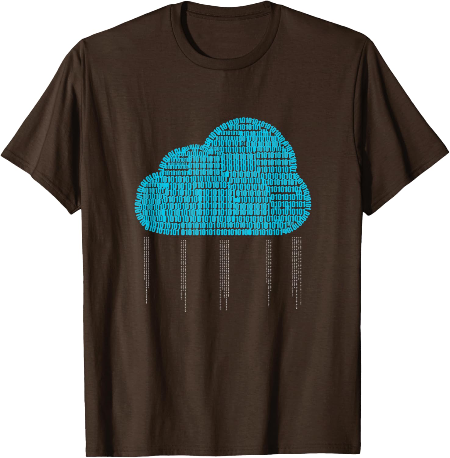 Funny IT Developer T-Shirt for Men and Women - Binary Cloud Coder Design - 17