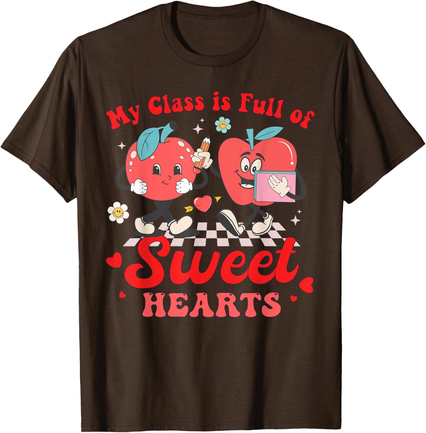 Cute Teacher Valentines Day T-Shirt My Class Is Full of Sweethearts - 17