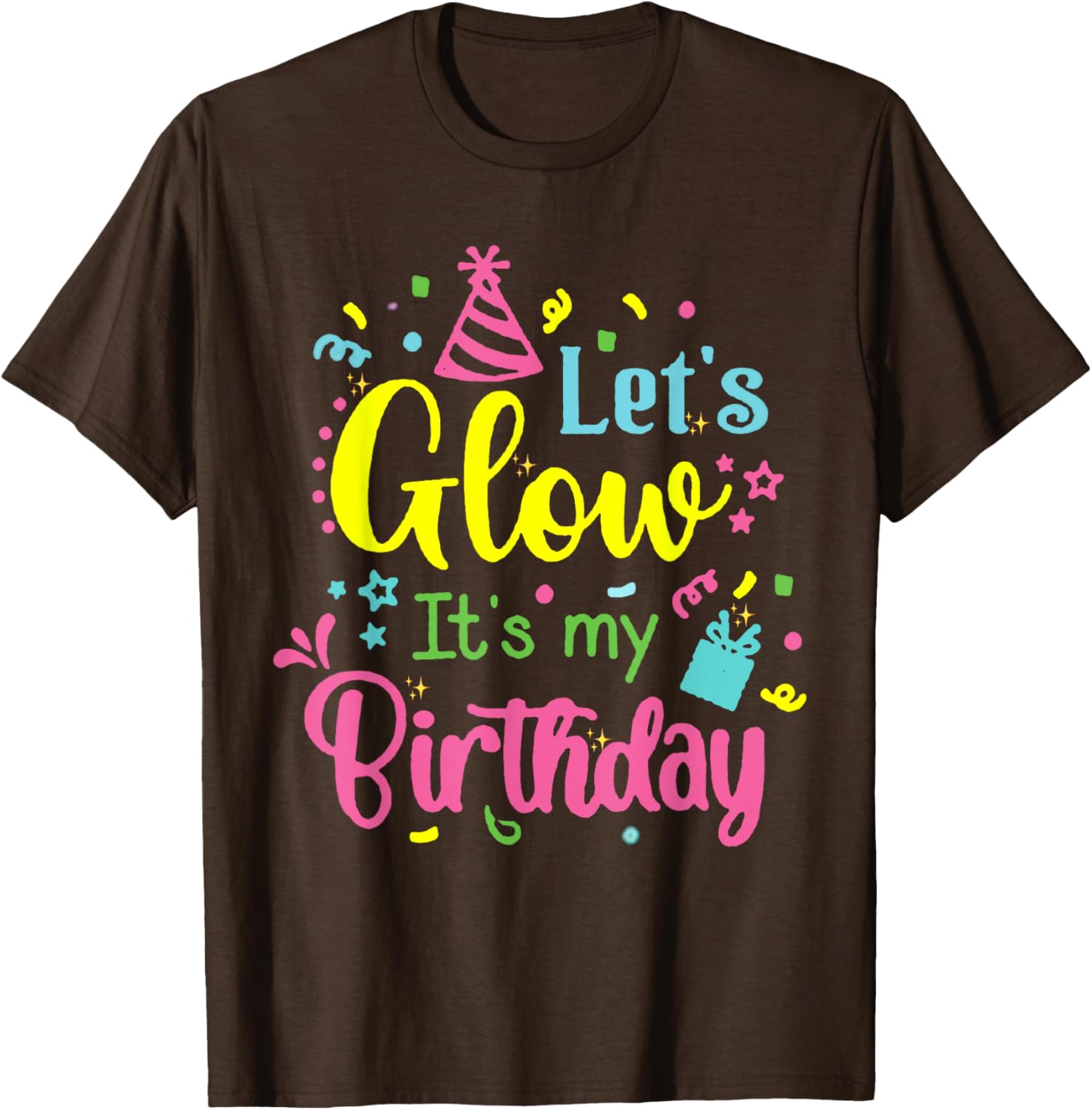 Glow in the Dark 80s Birthday Party Team T-Shirt for Fun Celebrations - 7