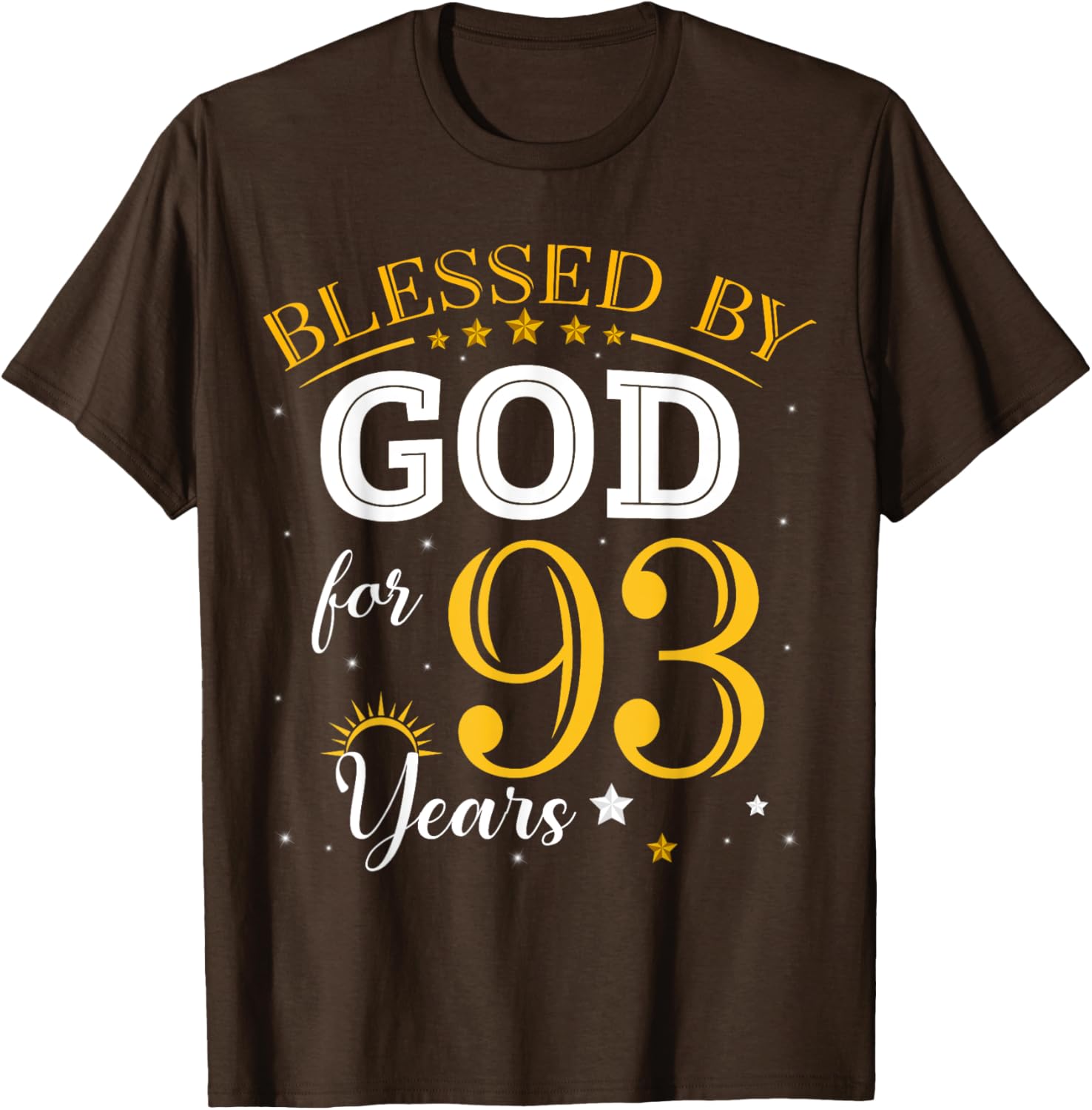 Vintage 93rd Birthday Girl Blessed by God T-Shirt for Special Celebrations - 4