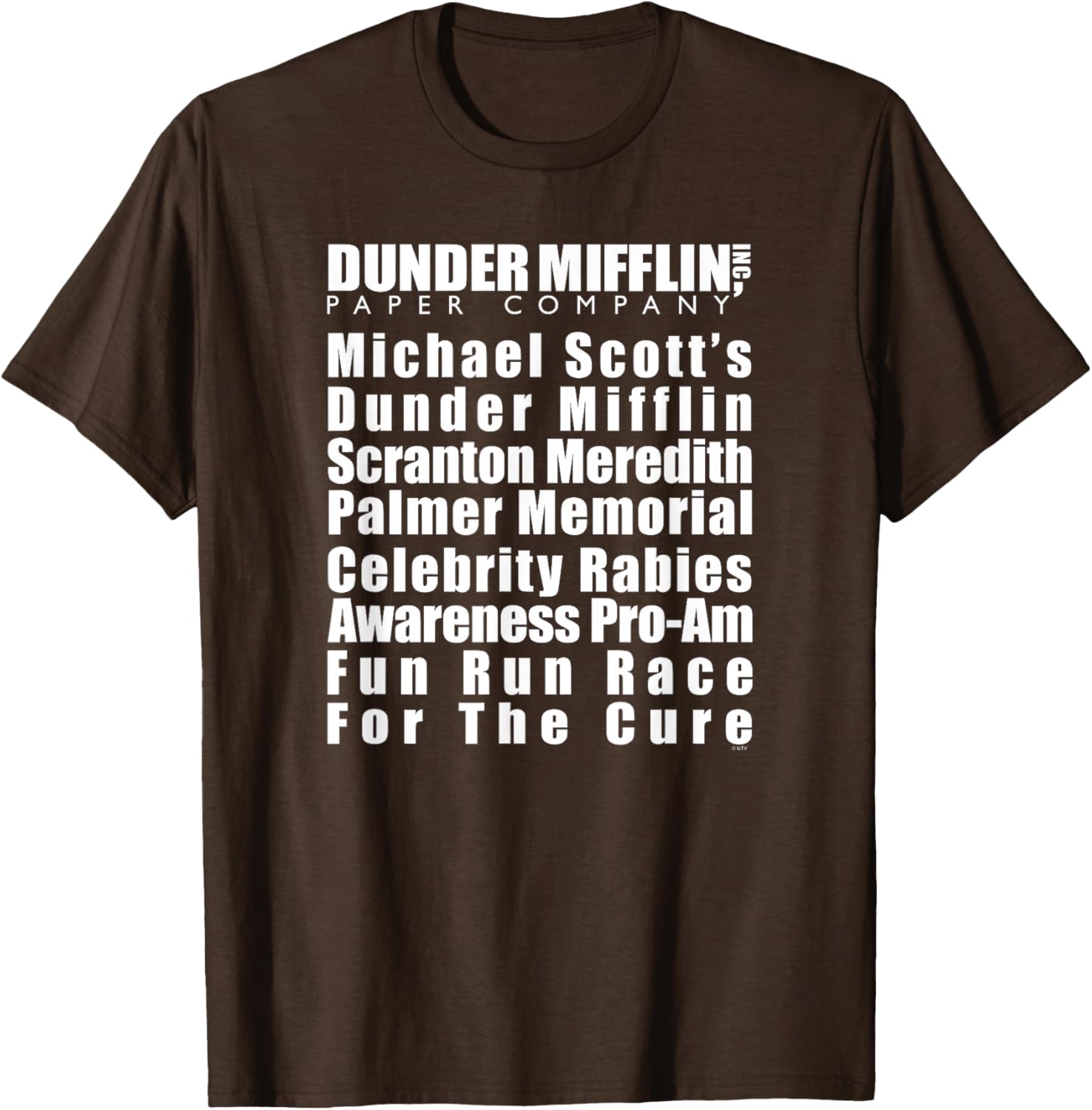 Michael Scott Fun Run T-Shirt with Dunder Mifflin Logo - Office Gear - 2
