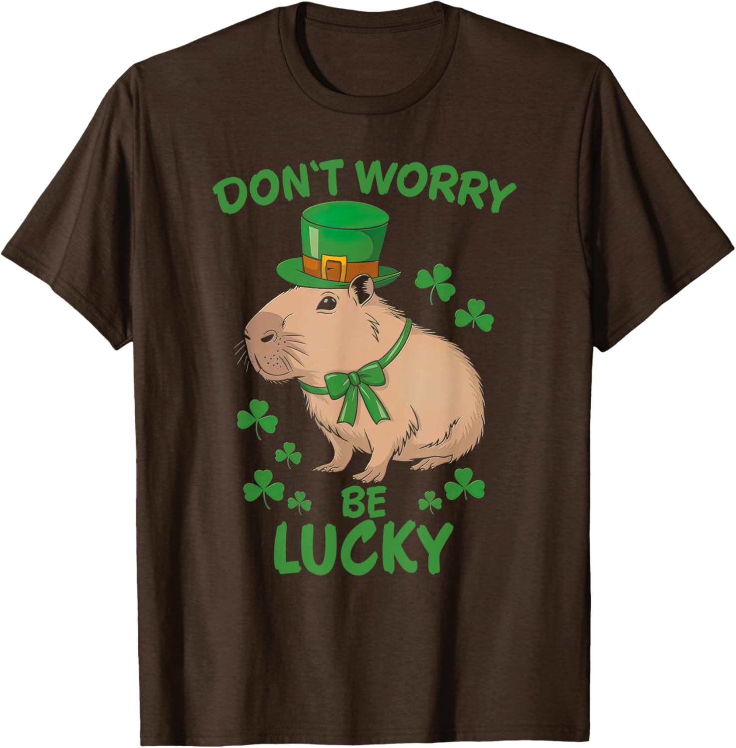 Lucky Capybara St. Patrick's Day T-Shirt Fun Party Apparel for All - 11