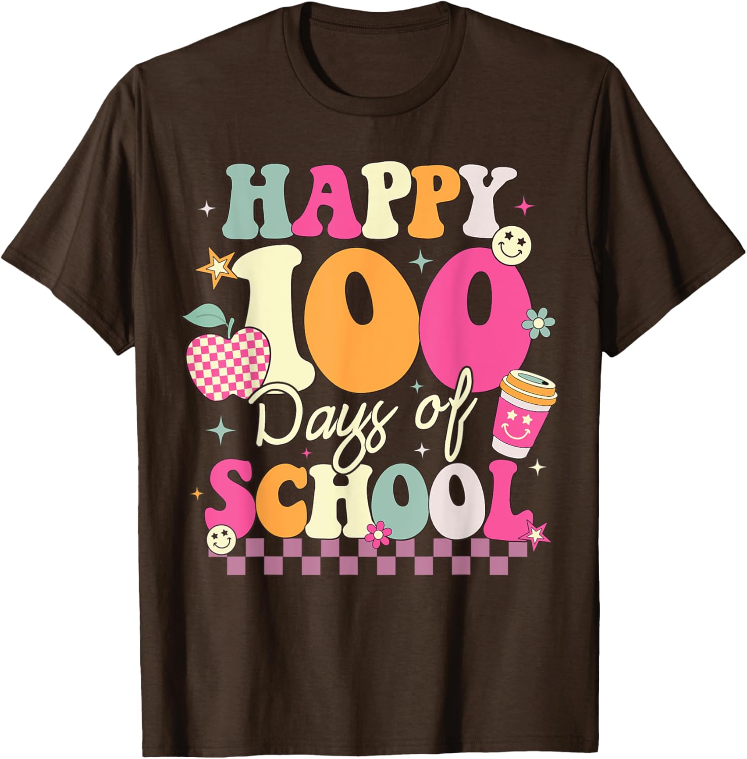 Happy 100th Day of School T-Shirt for Girls Fun Celebration Outfit - 11