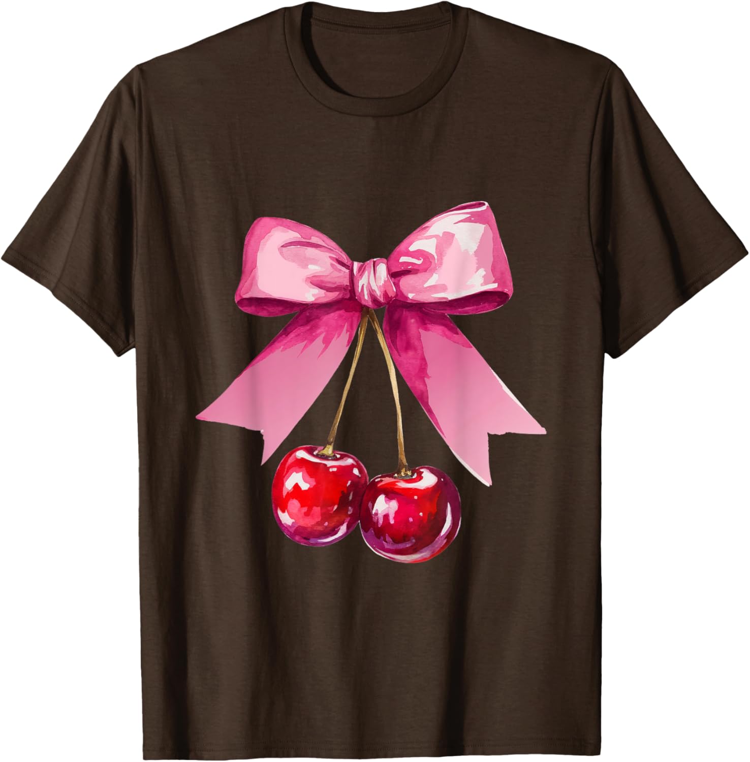 Kawaii Cherry Pink Bow T-Shirt for Cute Valentine's Day Style - 16