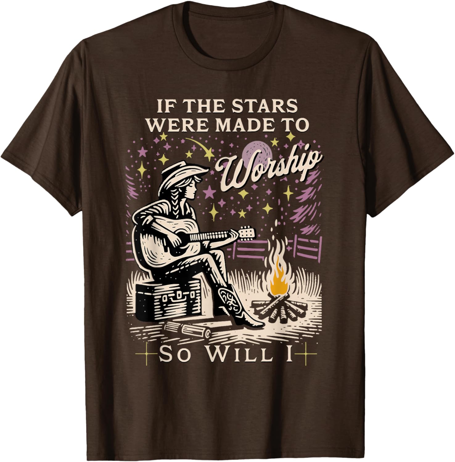 If The Stars Were Made To Worship So Will I T-Shirt for Believers - 12