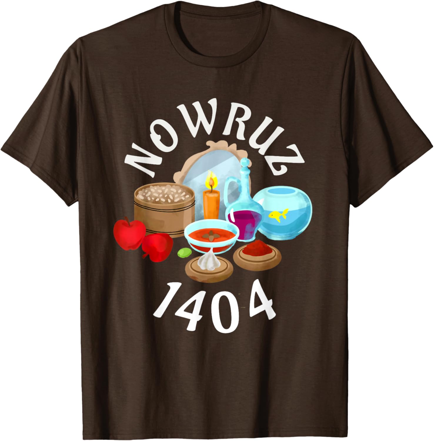 Myoan Unisex Persian Nowruz 1404 T-Shirt Celebrating Haft Sin Culture - 21