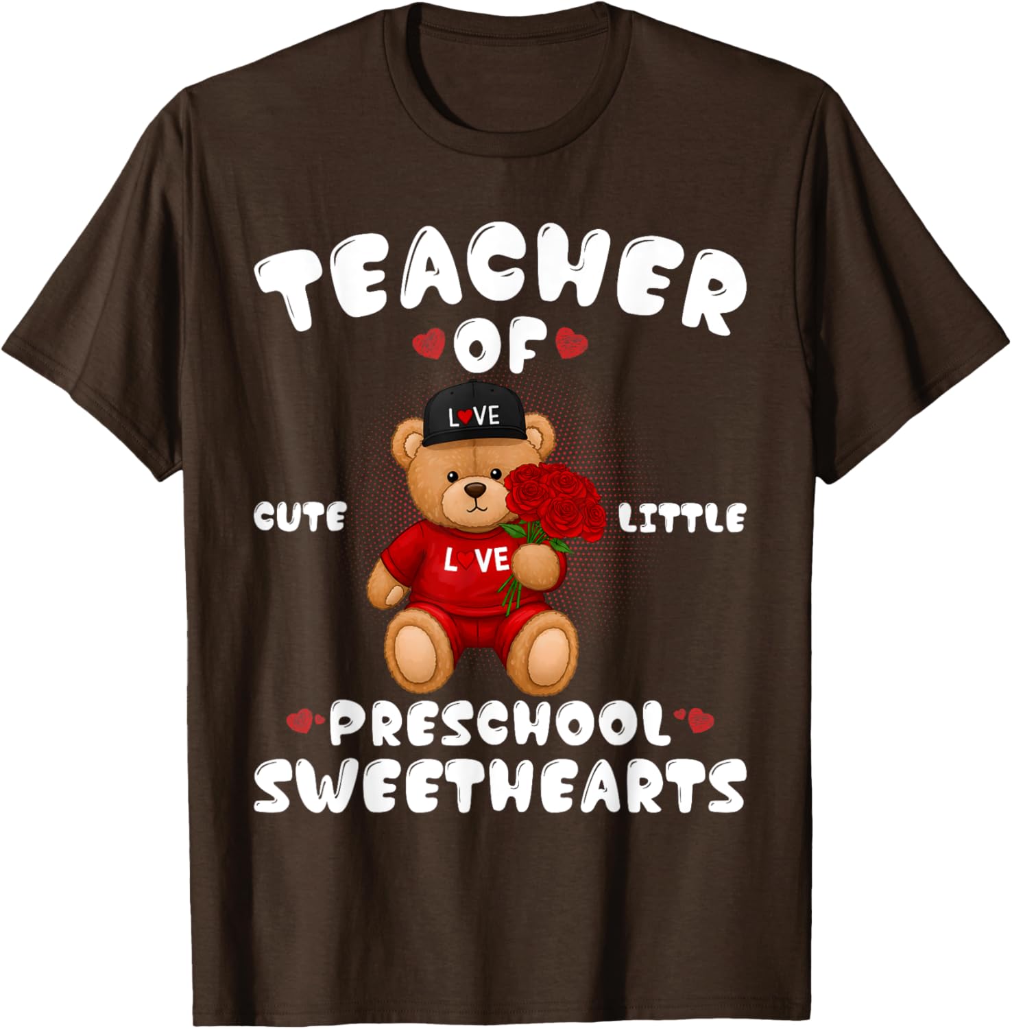 Cute Valentine's Day T-Shirt for Preschool Teachers in Love - 10
