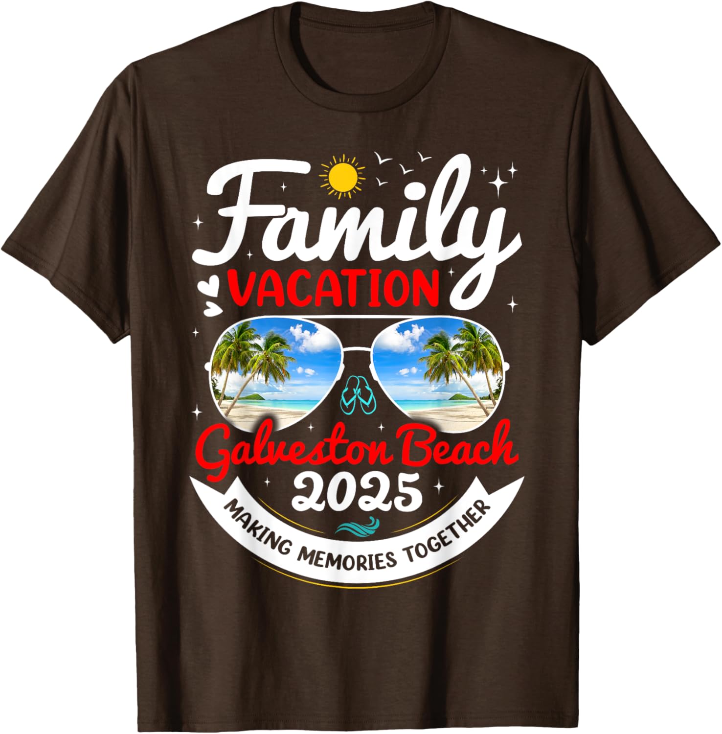 Galveston Beach Family Vacation 2025 Group T-Shirt for Fun Memories - 8