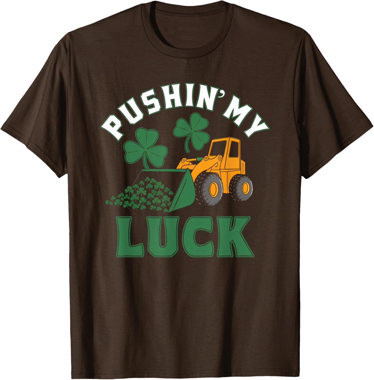 Funny St Patrick's Day Shamrock T-Shirt for Boys - Pushin My Luck Design - 7