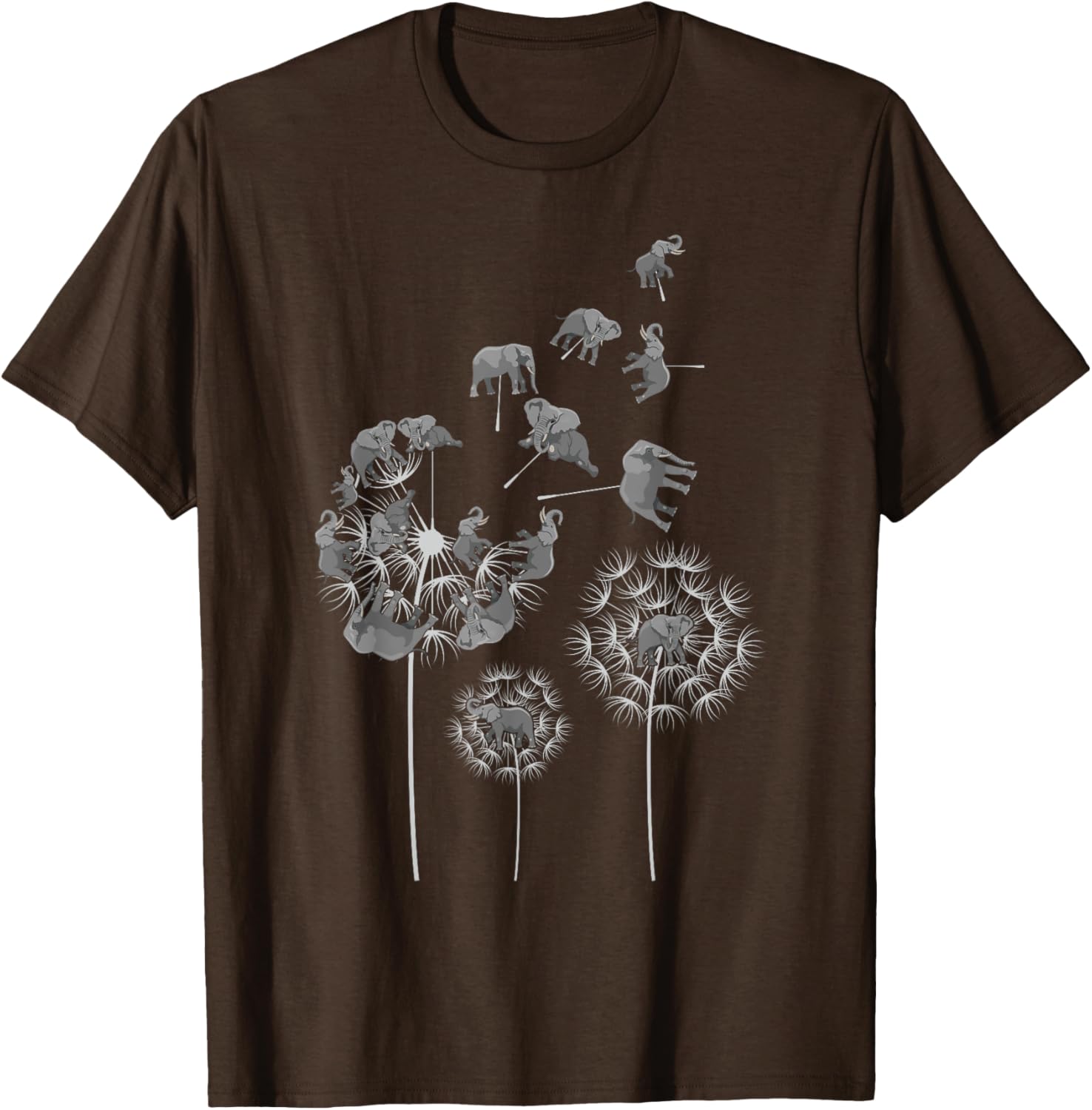 Dandelion Elephants T-Shirt for Elephant Lovers | Fun and Unique Design - 2