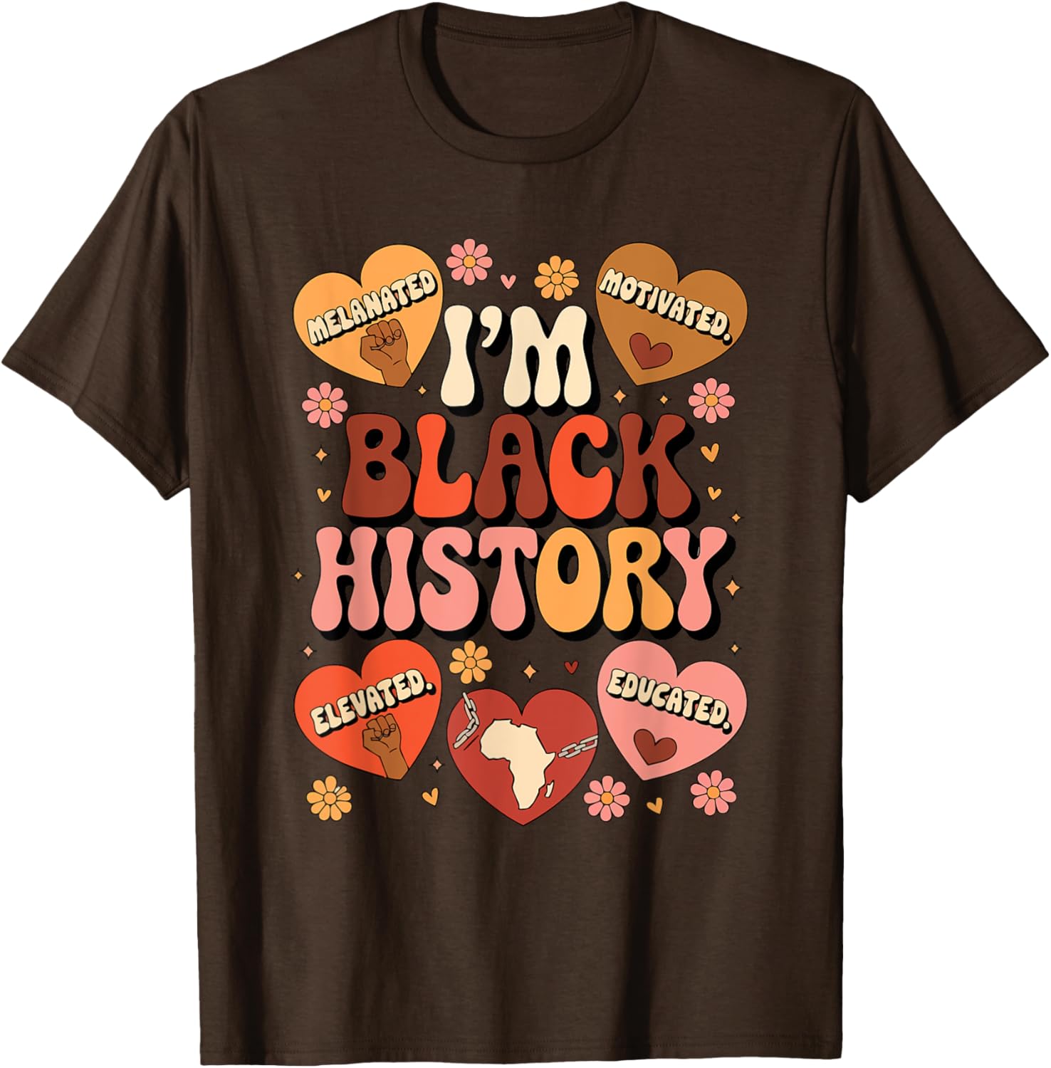 Black History Pride Afro Motivation T-Shirt for Empowered Style - 3