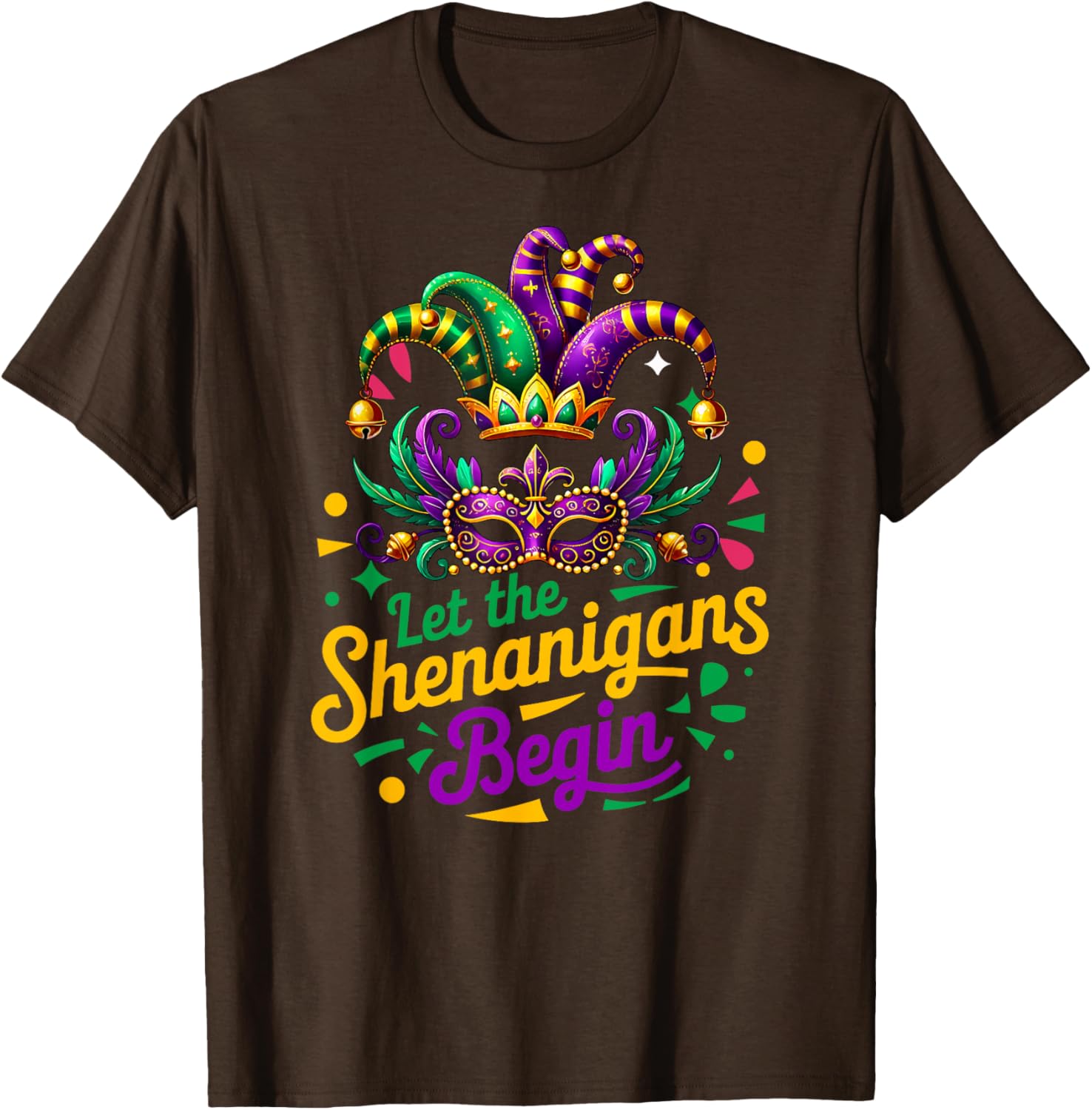 Mardi Gras Shenanigans T-Shirt for Men, Women, and Kids - 6