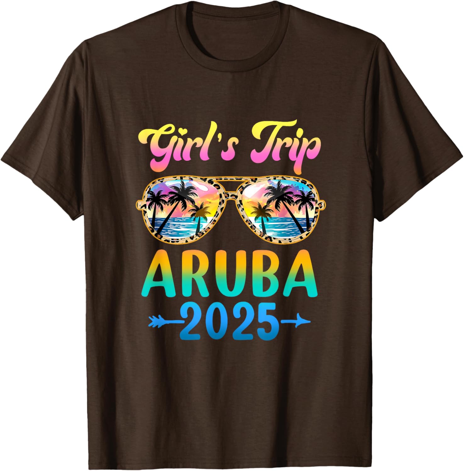 Girls Trip Aruba Summer Vacation Sunglasses T-Shirt for Fun Adventures - 1