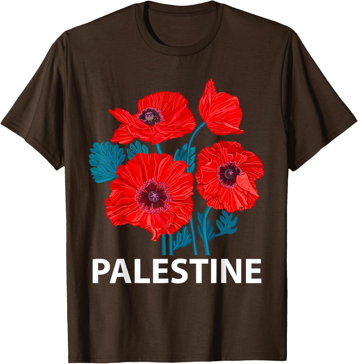 Palestine Patriotic Poppy T-Shirt for Palestinian Resistance Support - 12