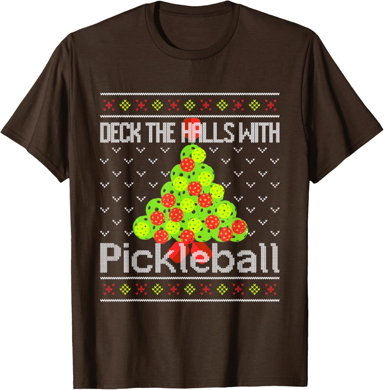 Funny Ugly Christmas Sweater Pickleball Memes T-Shirt for Holiday Cheer - 4